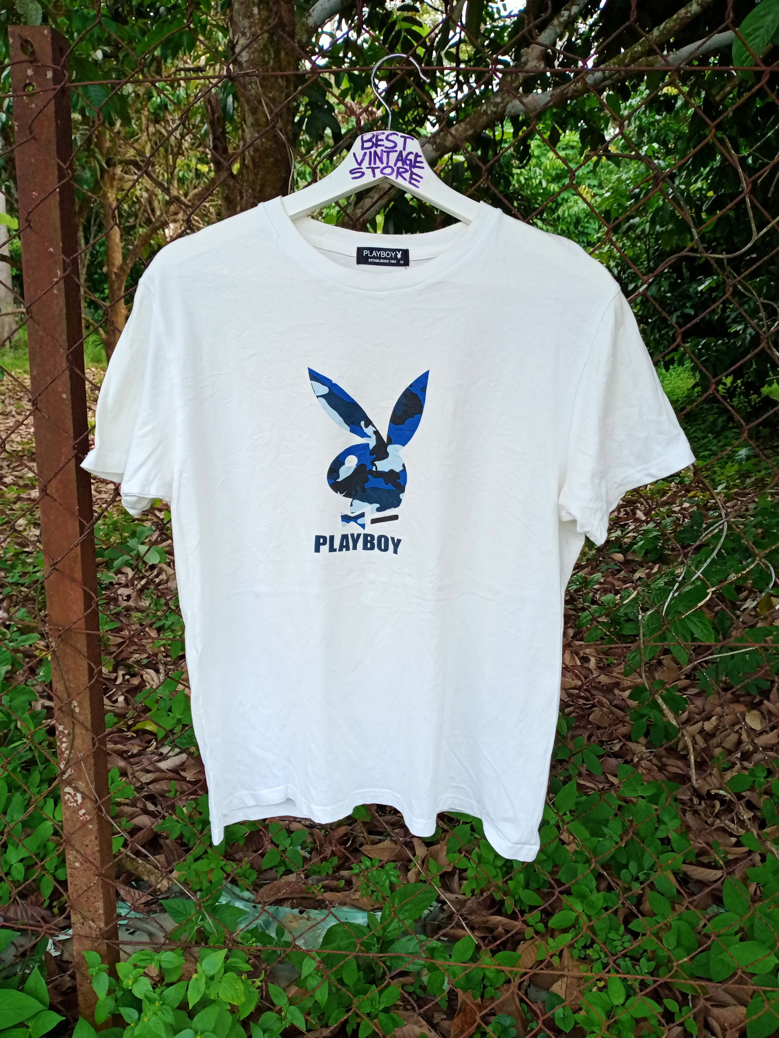 Playboy Rare!!! Vintage Playboy Big Logo Tshirt Size US M / EU 48-50 / 2 - 1 Thumbnail