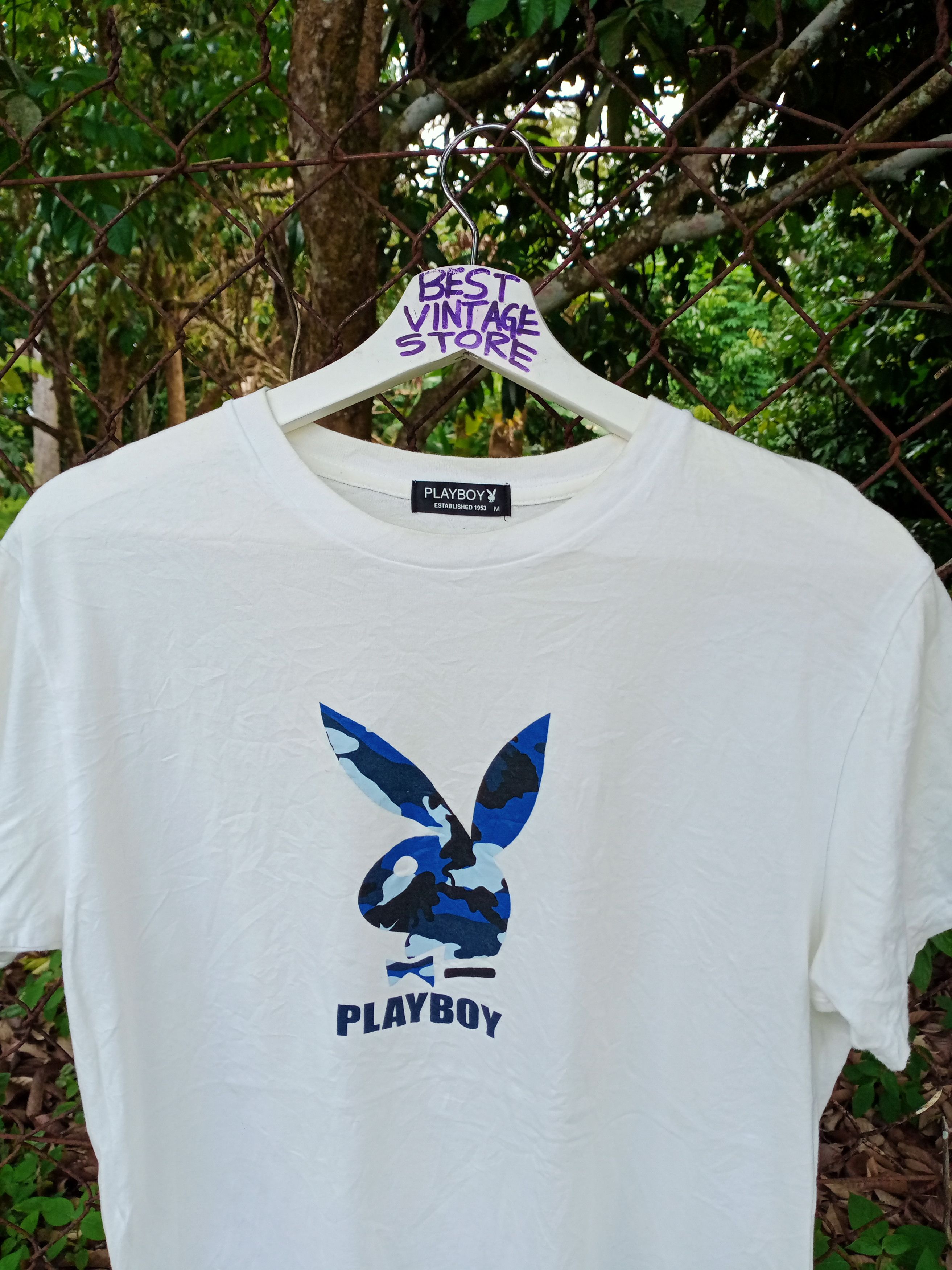 Playboy Rare!!! Vintage Playboy Big Logo Tshirt Size US M / EU 48-50 / 2 - 2 Thumbnail