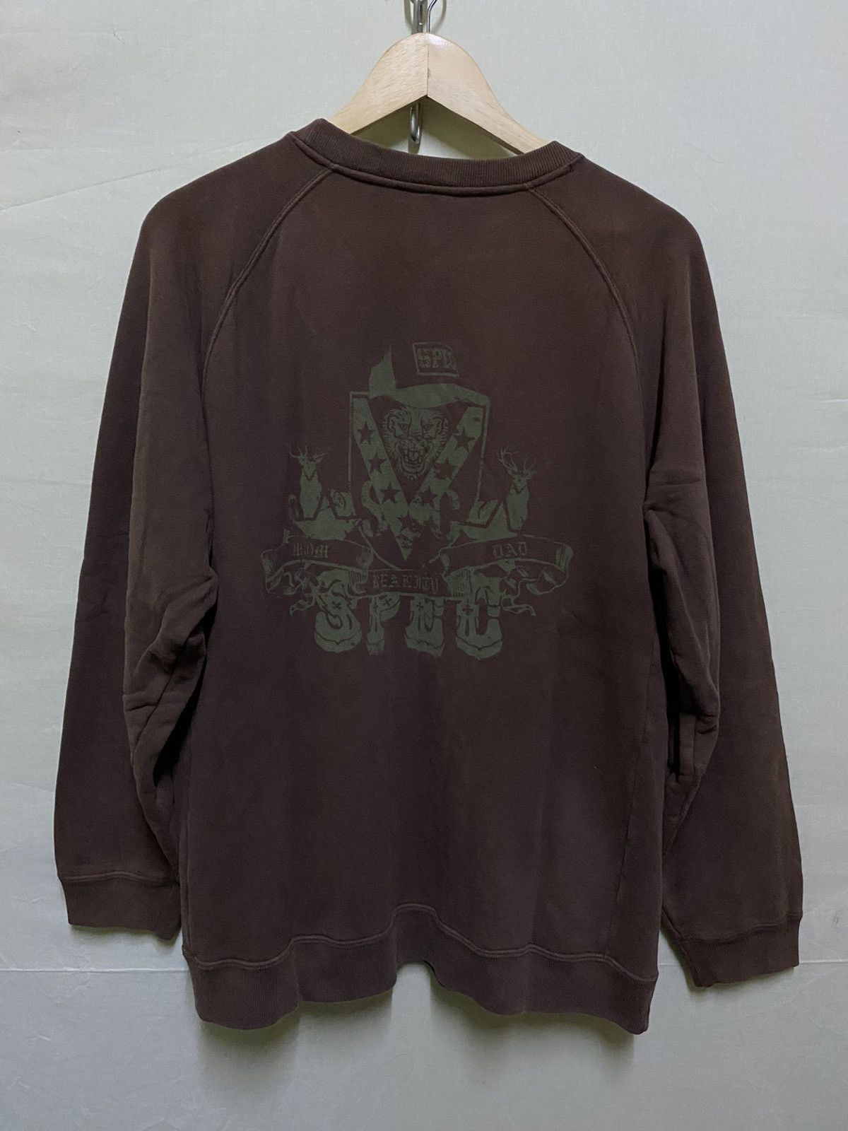 Japanese Brand Thrashed Scanner Faded Graphic Sweatshirt Japan Size US XL / EU 56 / 4 - 7 Thumbnail