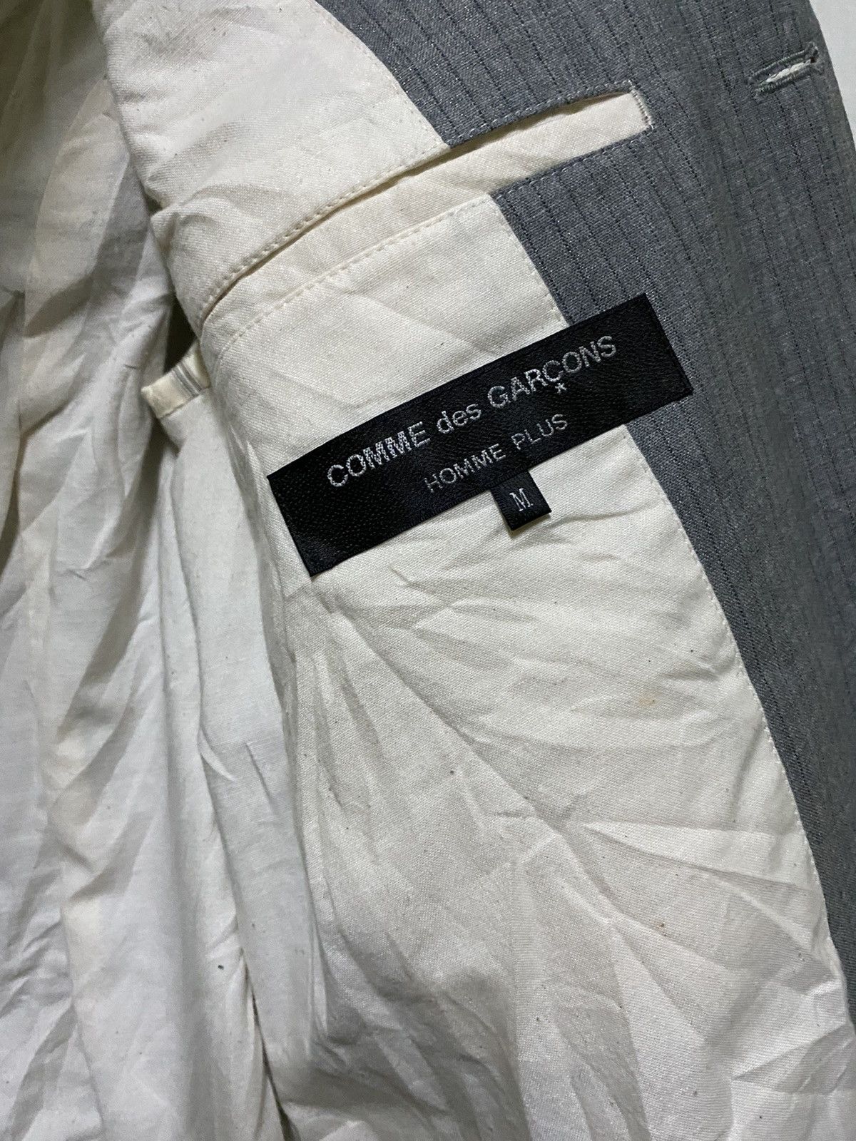 Comme des Garcons × Comme des Garcons Homme Plus × Vintage Comme Des Garcons Homme Plus Blazer Jacket Size 44R - 6 Thumbnail