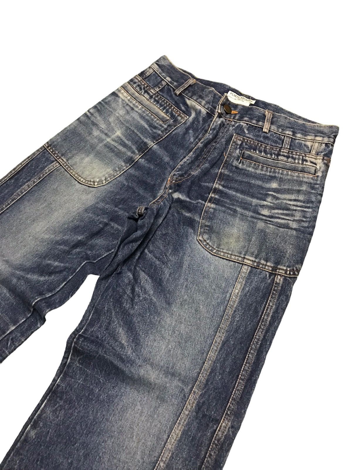 Japanese Brand × Vintage Vintage Portsmouth London Baker Pants Style Buckle Jeans Size US 32 / EU 48 - 3 Thumbnail