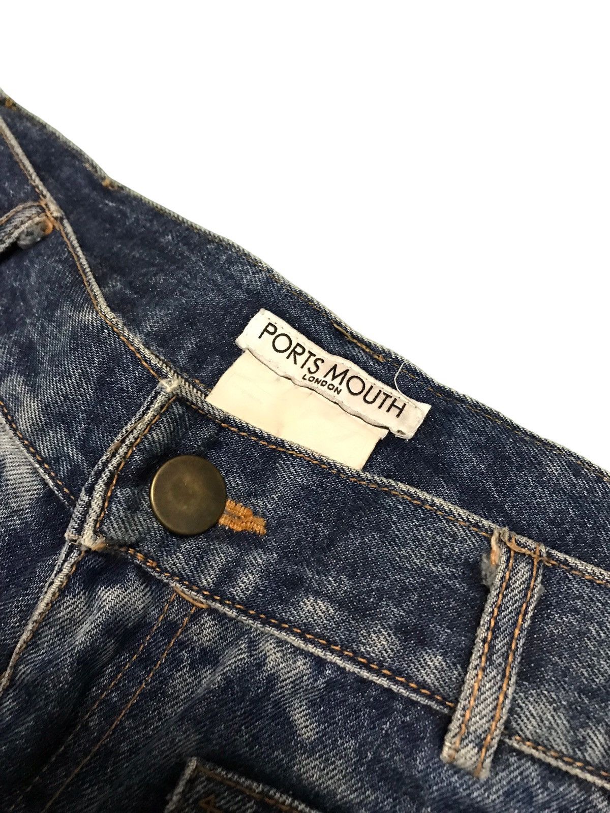 Japanese Brand × Vintage Vintage Portsmouth London Baker Pants Style Buckle Jeans Size US 32 / EU 48 - 4 Thumbnail
