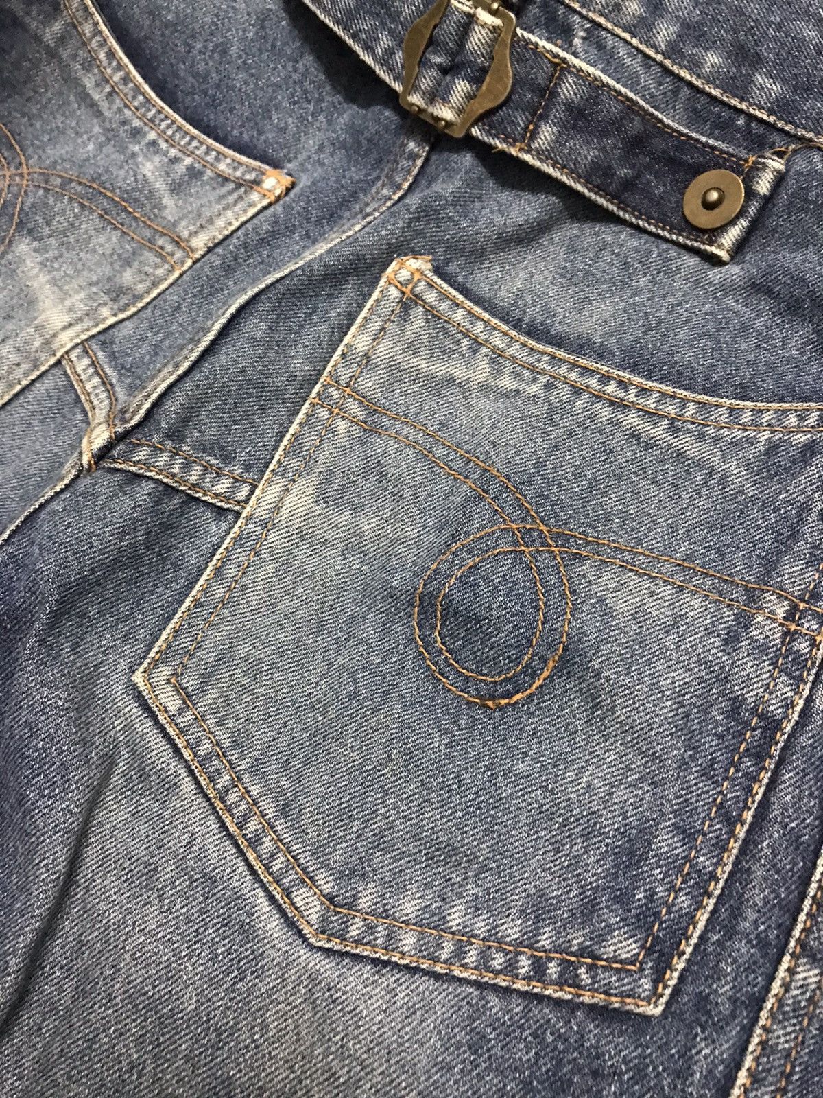 Japanese Brand × Vintage Vintage Portsmouth London Baker Pants Style Buckle Jeans Size US 32 / EU 48 - 9 Thumbnail