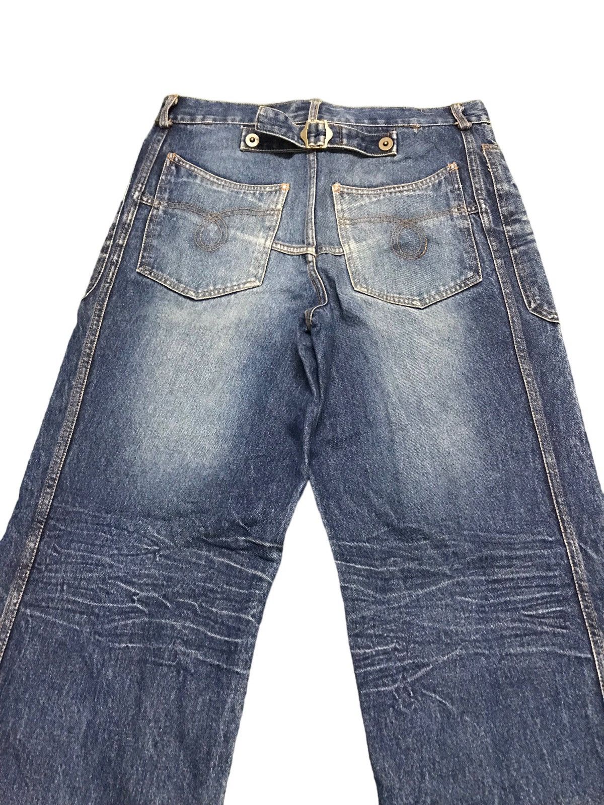 Japanese Brand × Vintage Vintage Portsmouth London Baker Pants Style Buckle Jeans Size US 32 / EU 48 - 7 Thumbnail