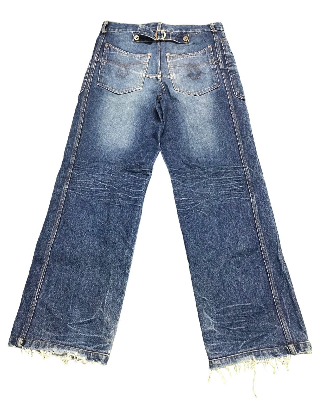 Japanese Brand × Vintage Vintage Portsmouth London Baker Pants Style Buckle Jeans Size US 32 / EU 48 - 10 Thumbnail