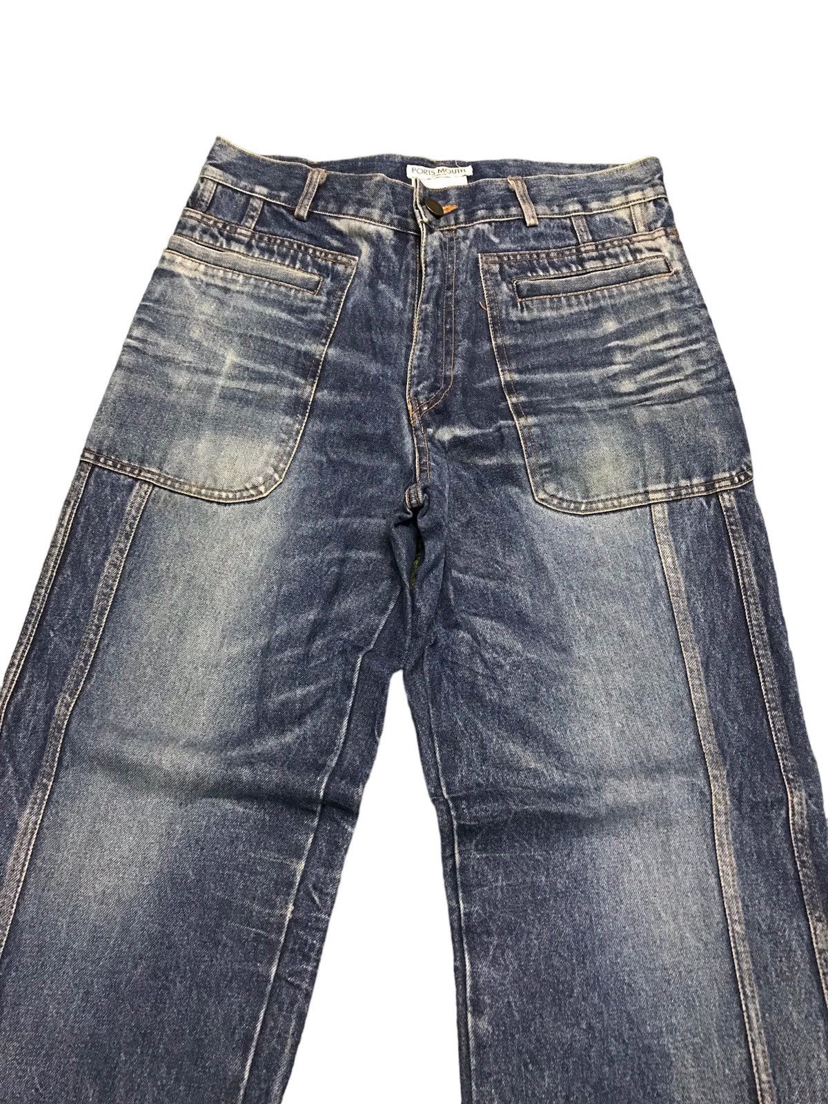 Japanese Brand × Vintage Vintage Portsmouth London Baker Pants Style Buckle Jeans Size US 32 / EU 48 - 2 Thumbnail