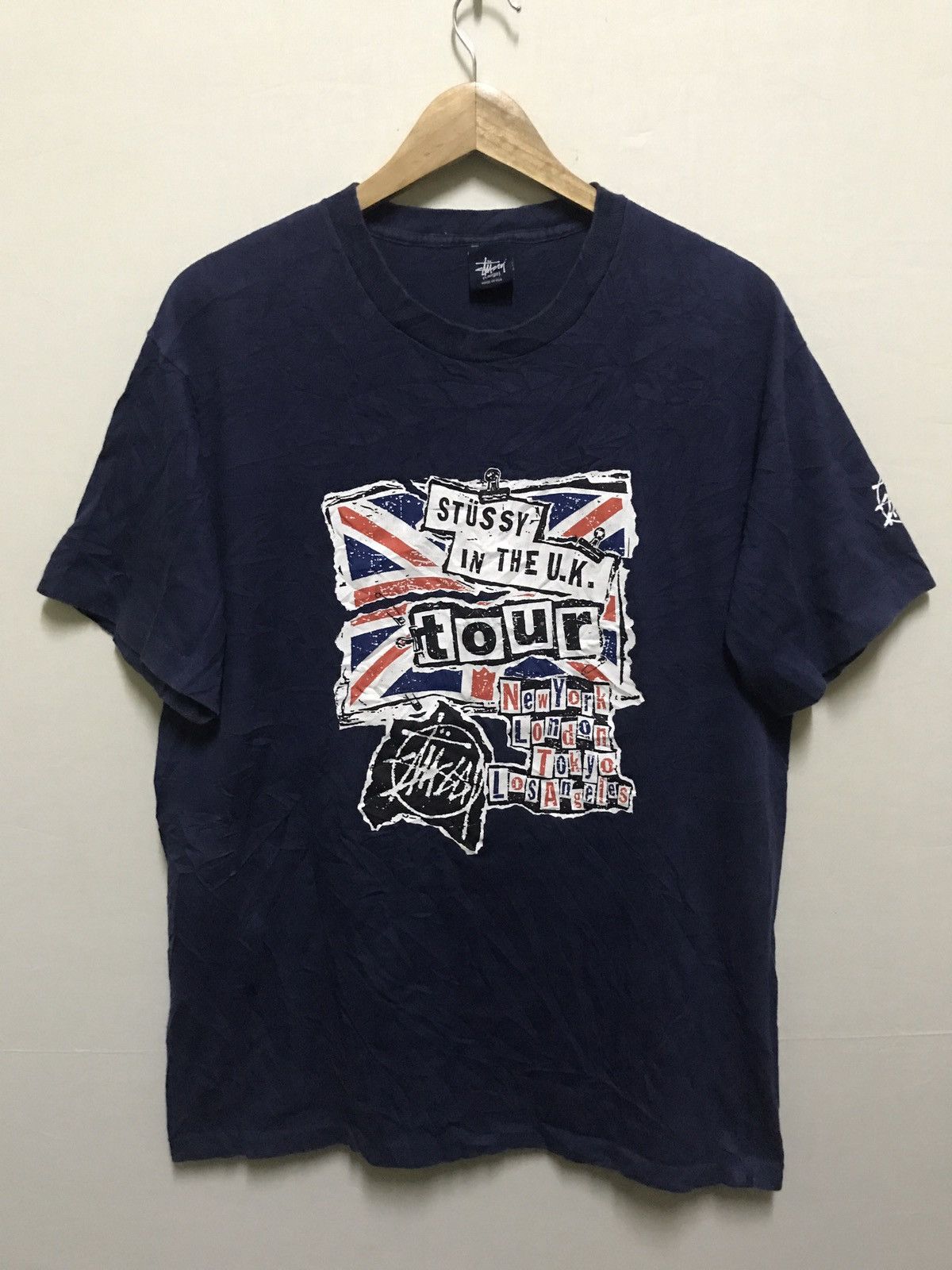 Band Tees × Stussy × Vintage Stussy Sex Pistols Anarchy In The UK Streetwear Fashion Size US L / EU 52-54 / 3 - 1 Thumbnail