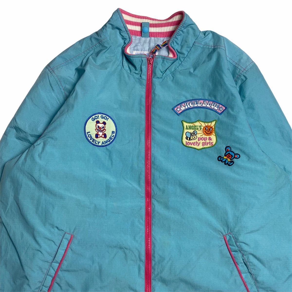 Angel Blue 1990s Angel Blue - Patch Lightweight Jacket Size US L / EU 52-54 / 3 - 4 Thumbnail