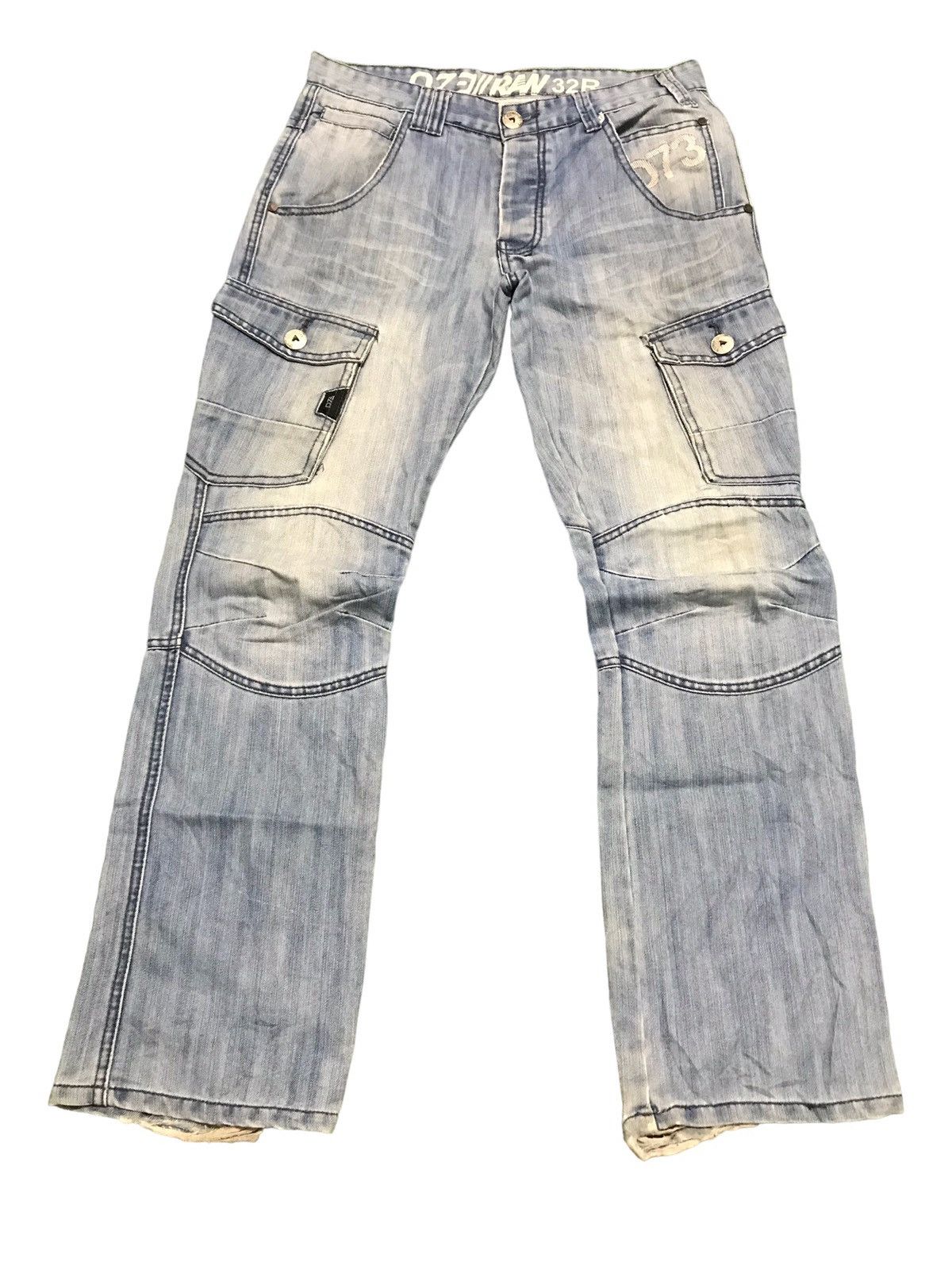 Vintage 🔥🔥VERY RARE🔥🔥 Vintage D73 Raw Denim Multipocket Cargo Jeans ...