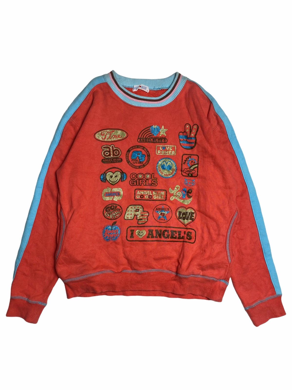 Angel Blue ❤️‍🔥NEEDGONE❤️‍🔥90s Angel Blue Glitter Logo Heavyweight CN Size US M / EU 48-50 / 2 - 1 Thumbnail
