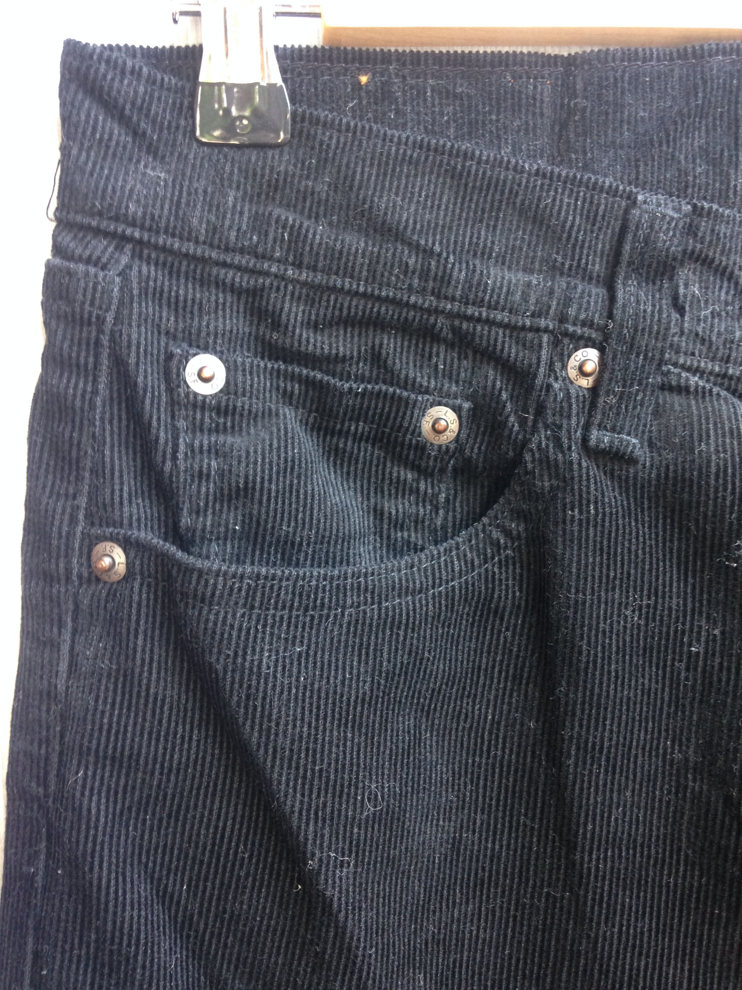 Levi's Levis 508 Corduroy Pants Black Size US 30 / EU 46 - 6 Thumbnail