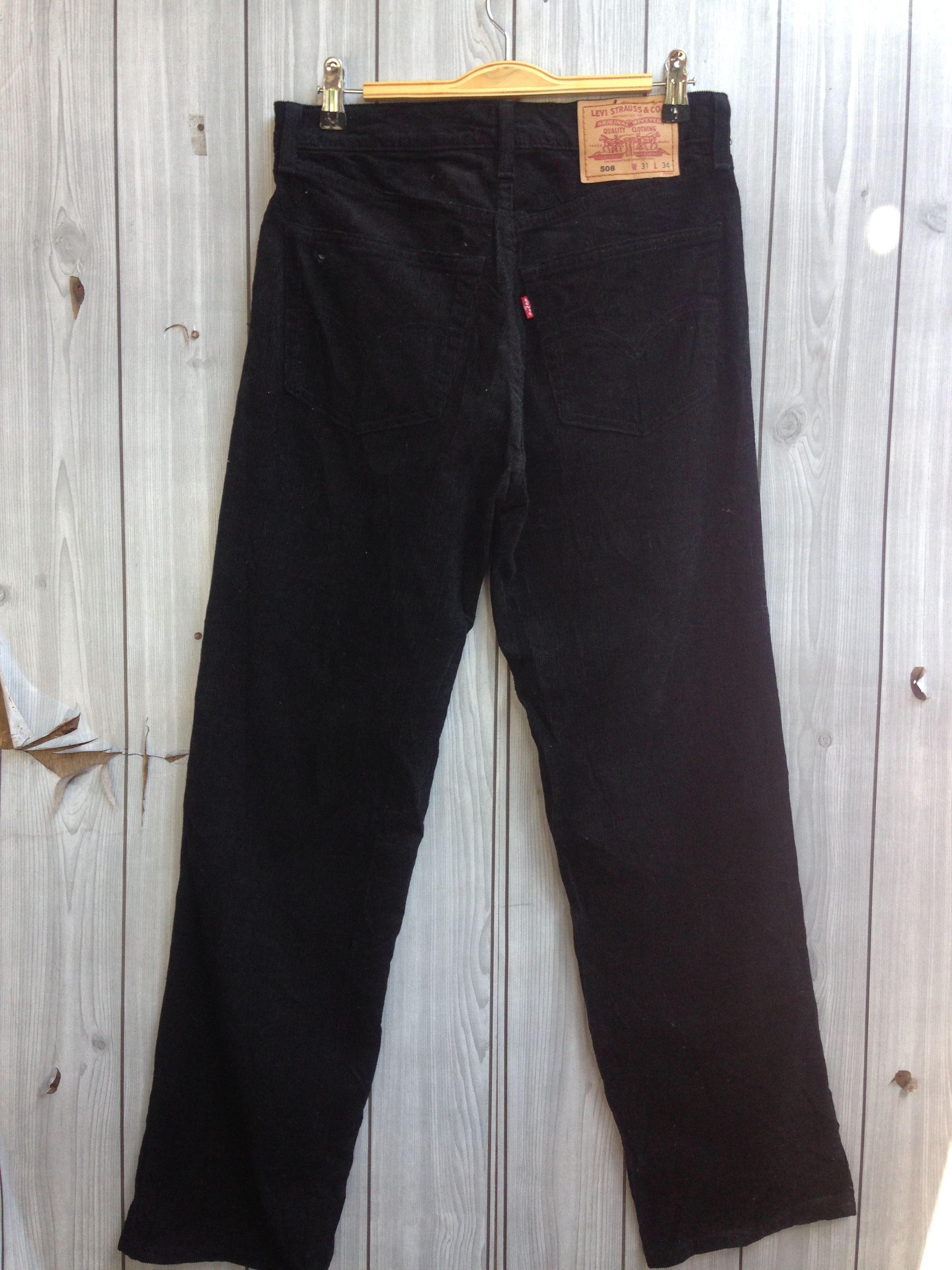 Levi's Levis 508 Corduroy Pants Black Size US 30 / EU 46 - 2 Thumbnail