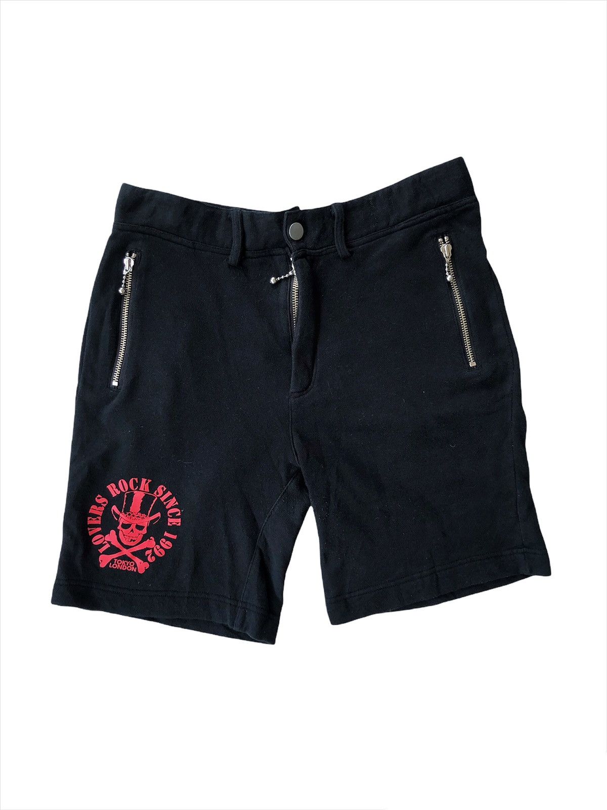 Beauty Beast SICK🔥Super Lovers Tokyo Cross Bone Skulls Logo Shorts Size US 28 / EU 44 - 2 Thumbnail