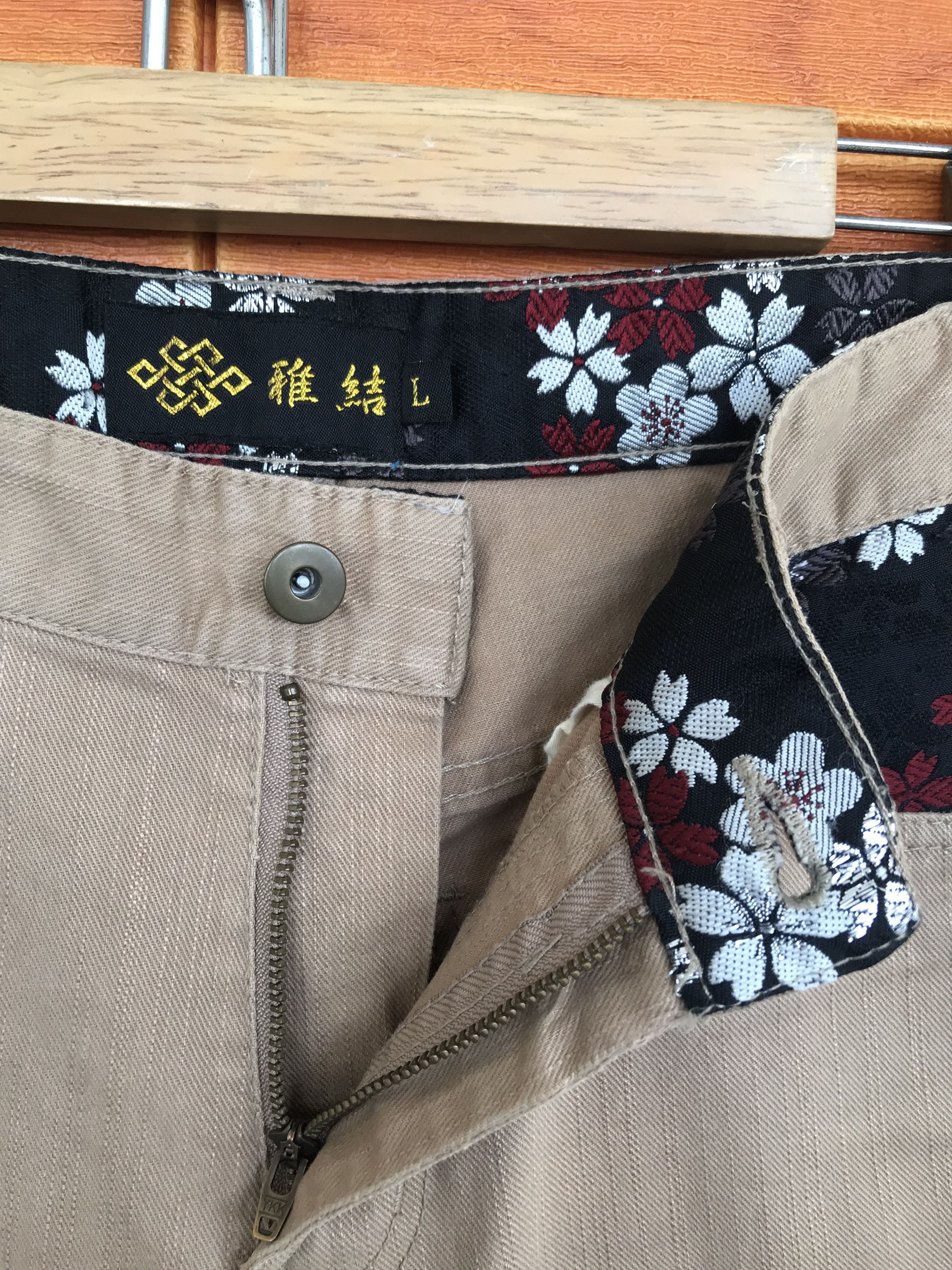 Karakuri Tamashii Japan Sukajan Style Sakura Embroidered Pant Karakuri Tamashi Size US 32 / EU 48 - 13 Thumbnail