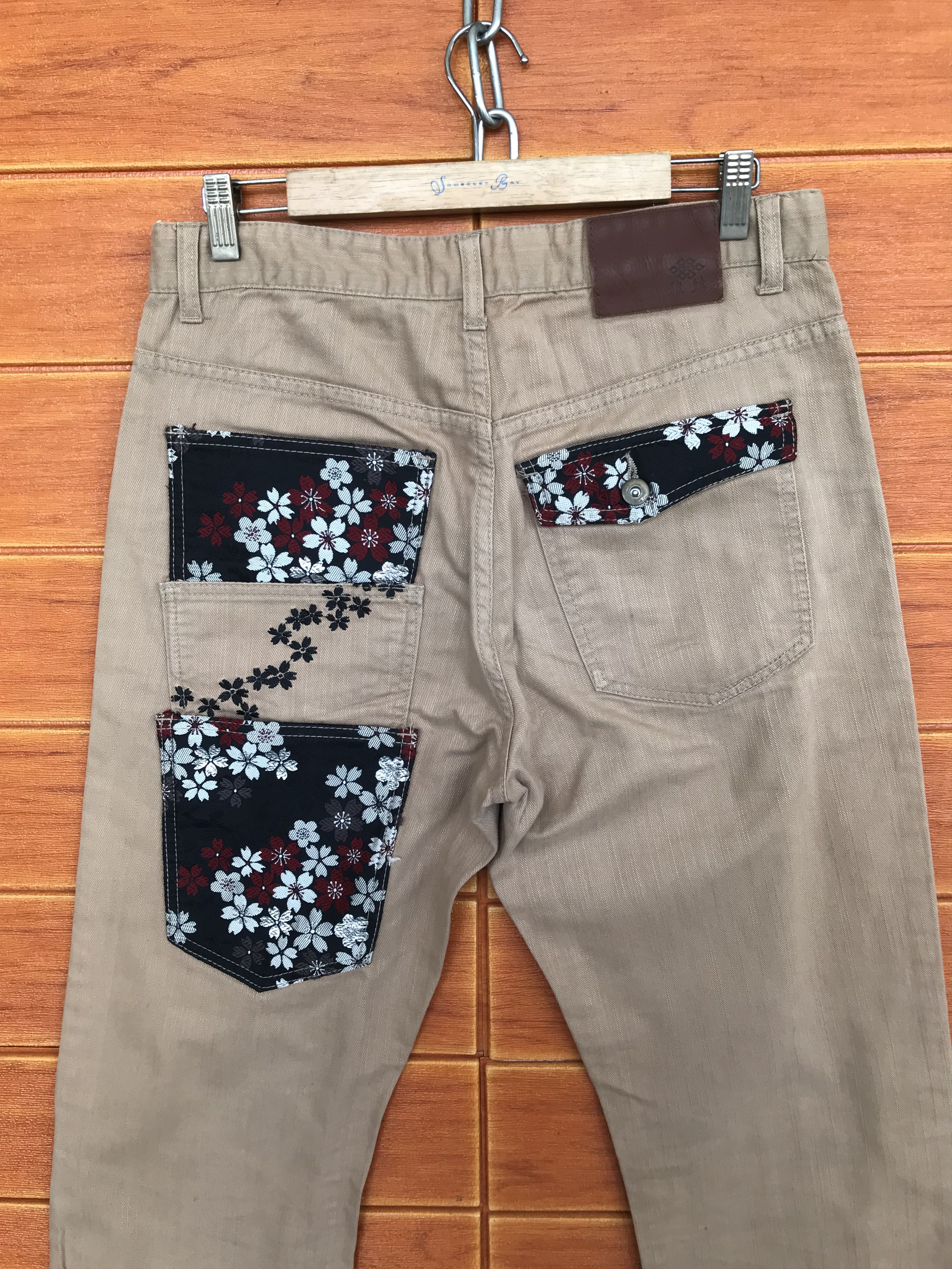 Karakuri Tamashii Japan Sukajan Style Sakura Embroidered Pant Karakuri Tamashi Size US 32 / EU 48 - 3 Thumbnail