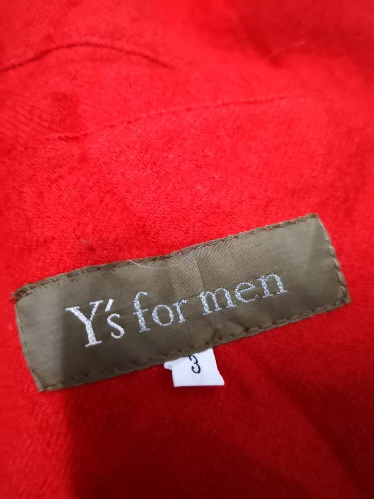 Yohji Yamamoto Y's For Men Red Wool Laine Jacket Size US L / EU 52-54 / 3 - 5 Thumbnail