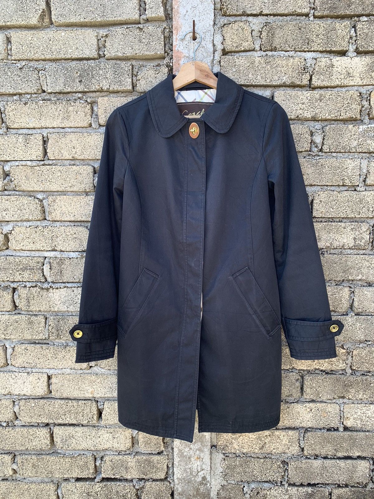 Coach × Designer 🔥steals🔥 coach trench coat long jacket monogram Size XS / US 0-2 / IT 36-38 - 1 Thumbnail
