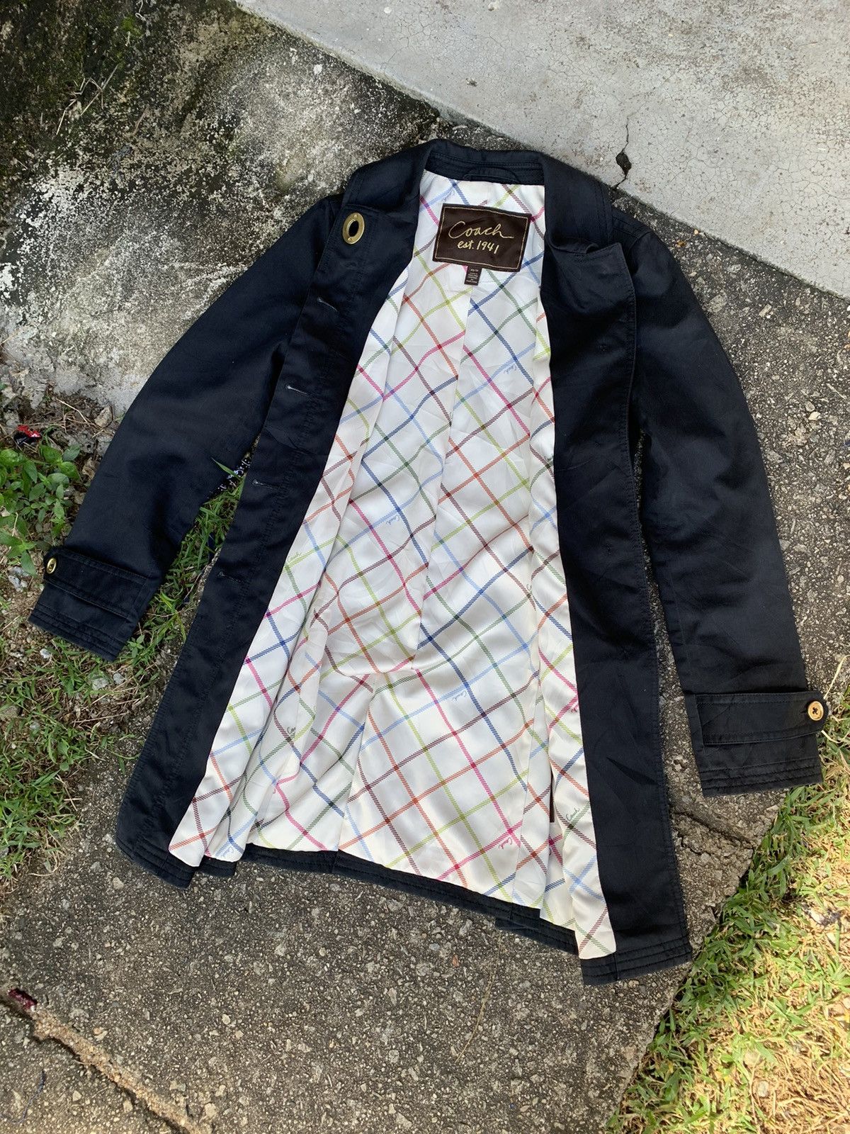 Coach × Designer 🔥steals🔥 coach trench coat long jacket monogram Size XS / US 0-2 / IT 36-38 - 8 Thumbnail