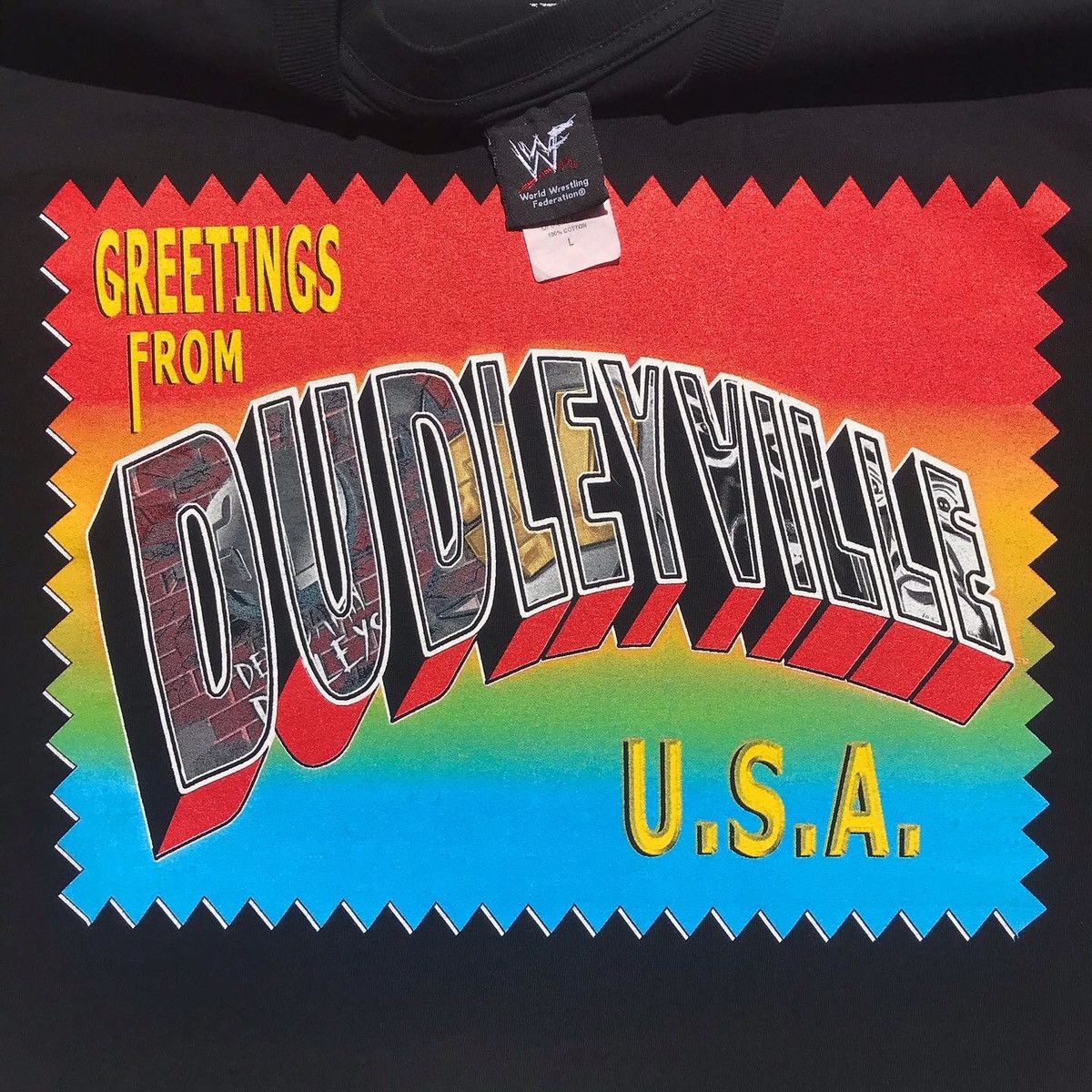 Vintage × WWE × WWF Vintage 2002 Dudley Boyz Dudleyville Tee Size US L / EU 52-54 / 3 - 5 Thumbnail