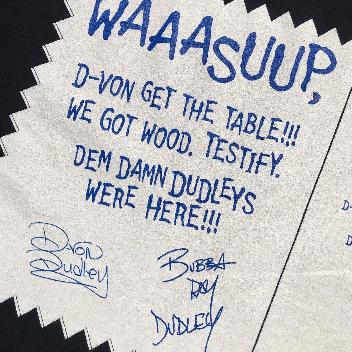 Vintage × WWE × WWF Vintage 2002 Dudley Boyz Dudleyville Tee Size US L / EU 52-54 / 3 - 12 Thumbnail