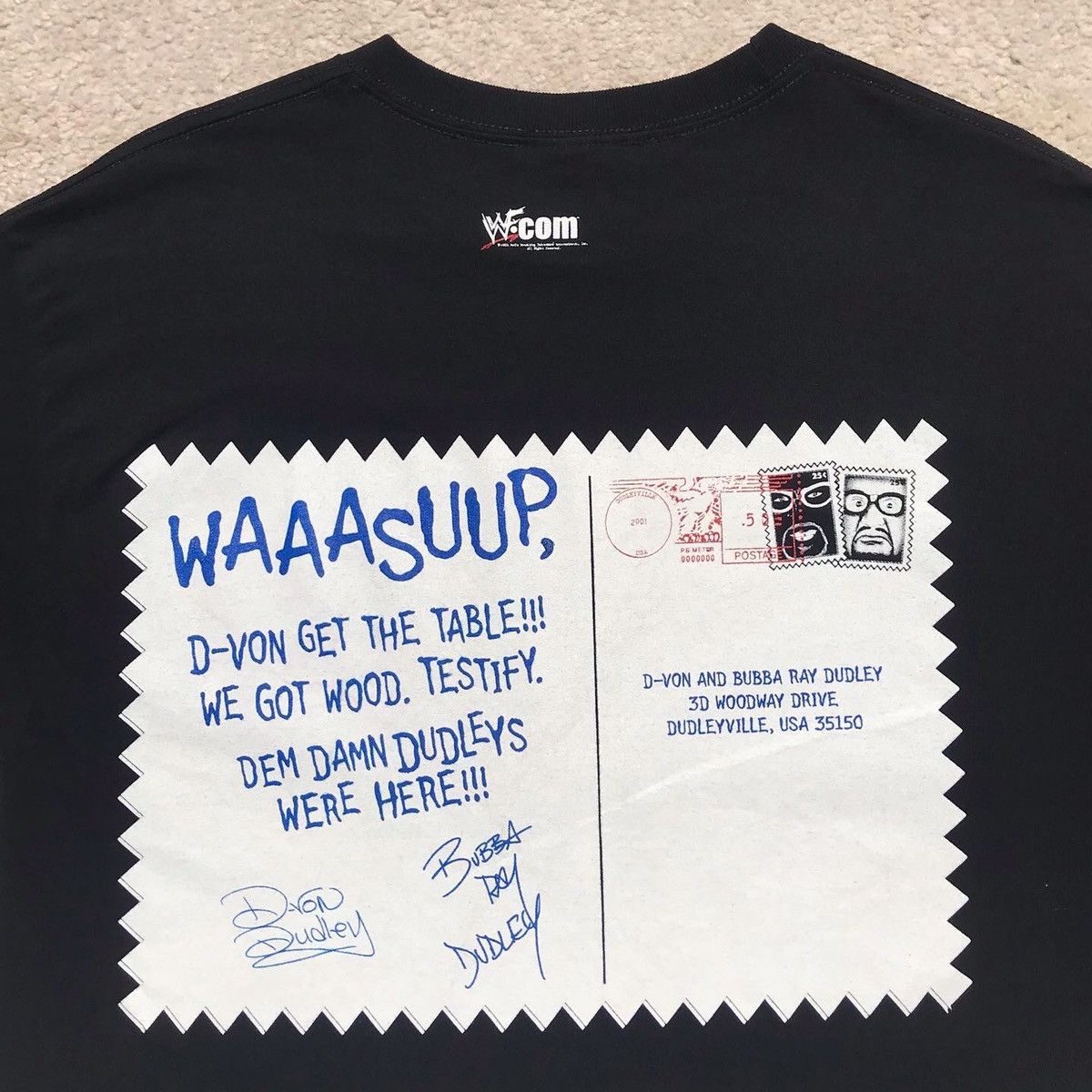 Vintage × WWE × WWF Vintage 2002 Dudley Boyz Dudleyville Tee Size US L / EU 52-54 / 3 - 2 Thumbnail