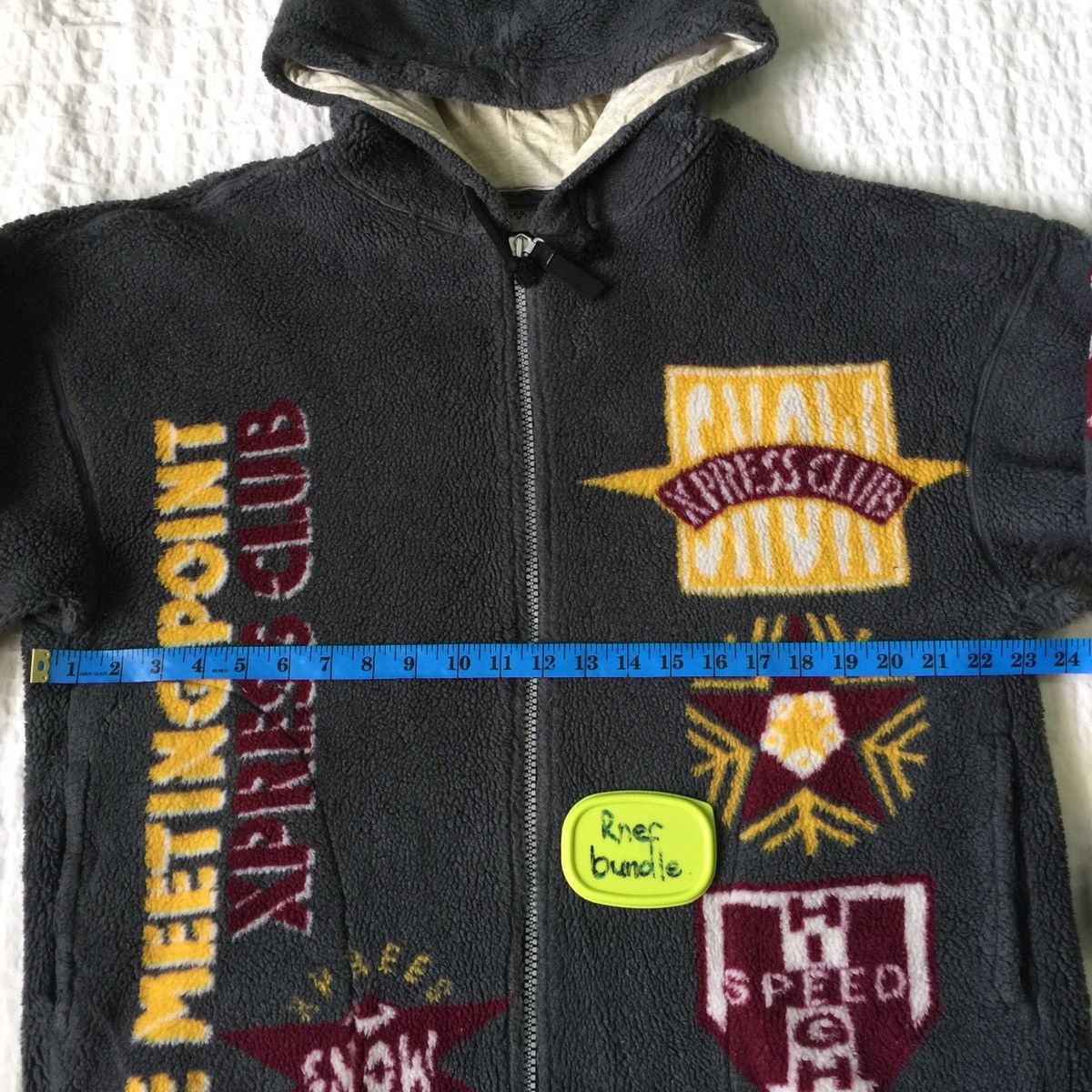 Jean claude killy Japanese brand fleece zip jacket hoodie