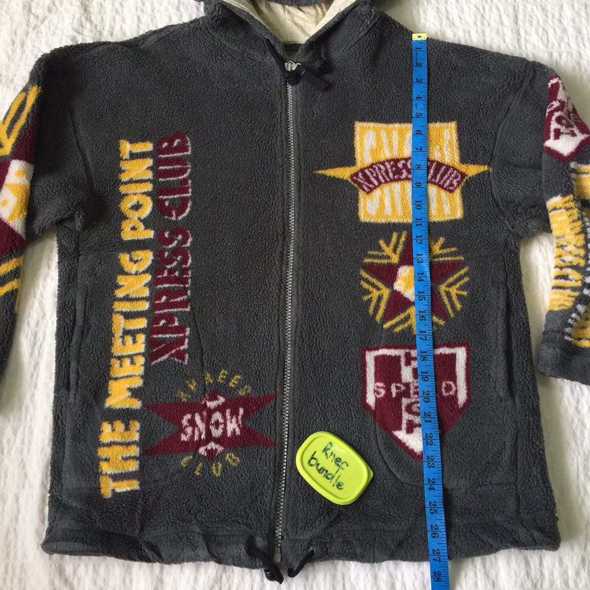 Jean claude killy Japanese brand fleece zip jacket hoodie