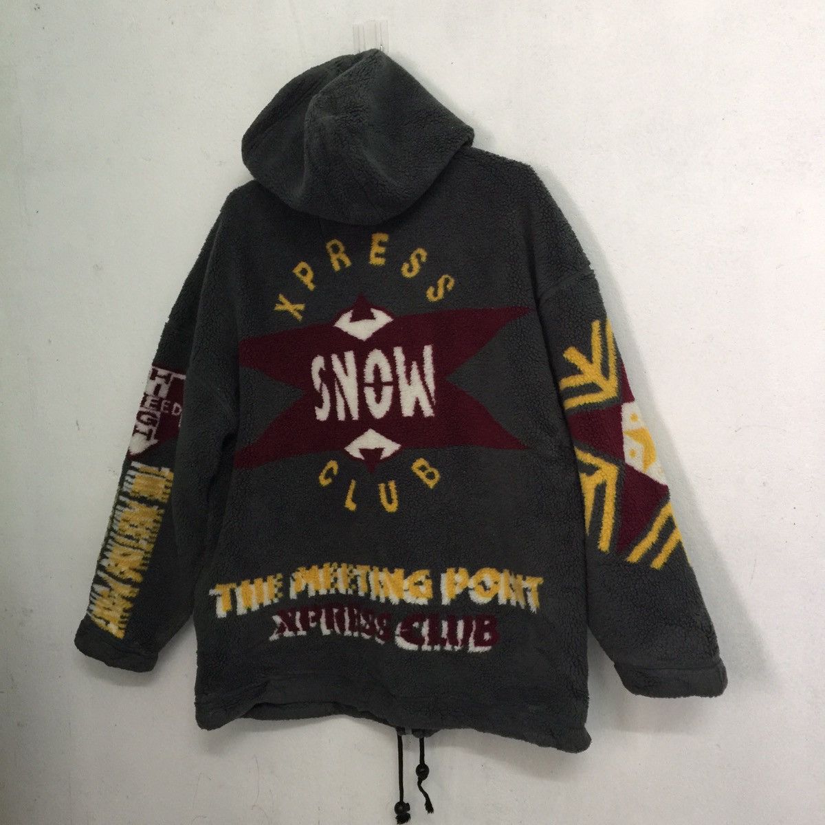 Jean claude killy Japanese brand fleece zip jacket hoodie