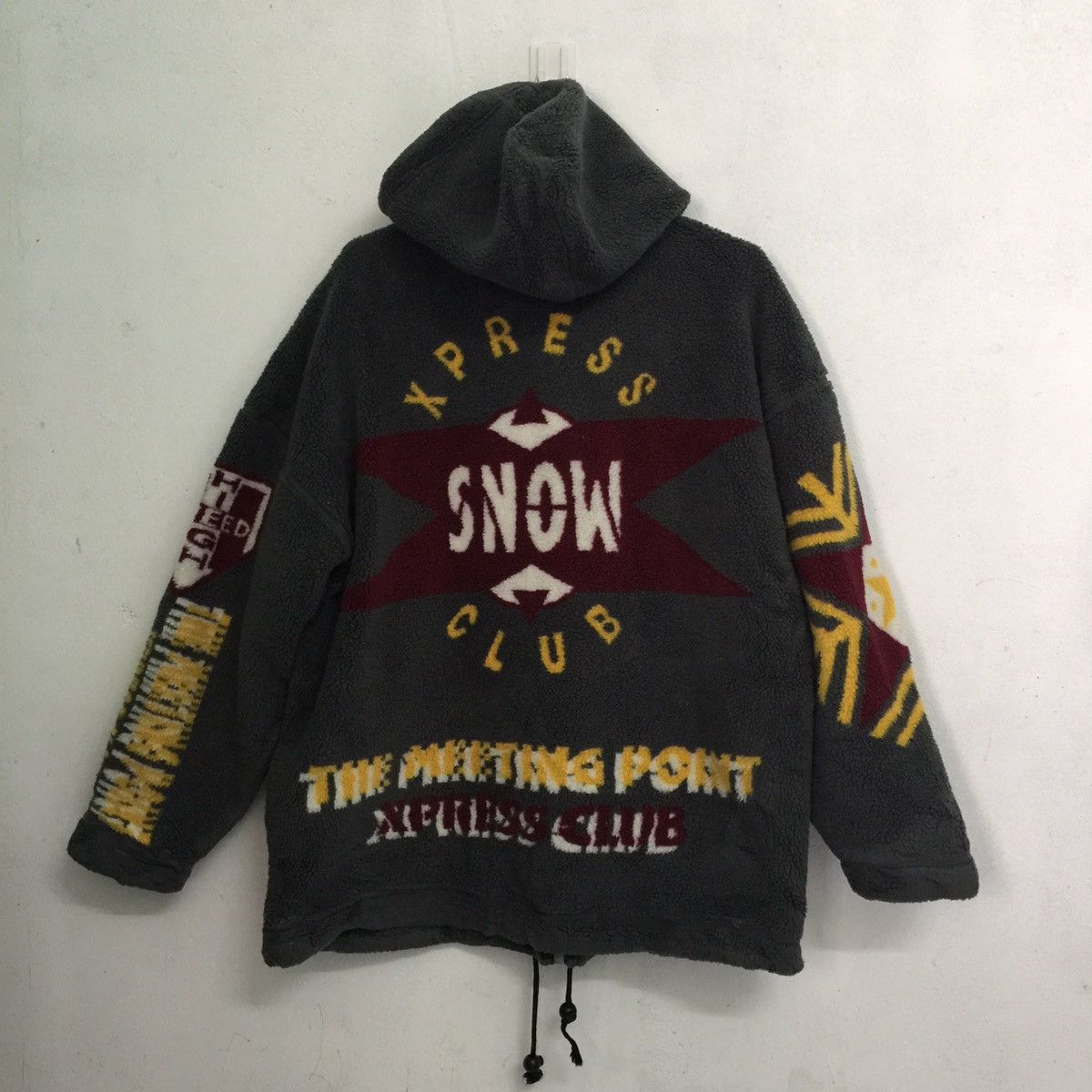 Jean claude killy Japanese brand fleece zip jacket hoodie