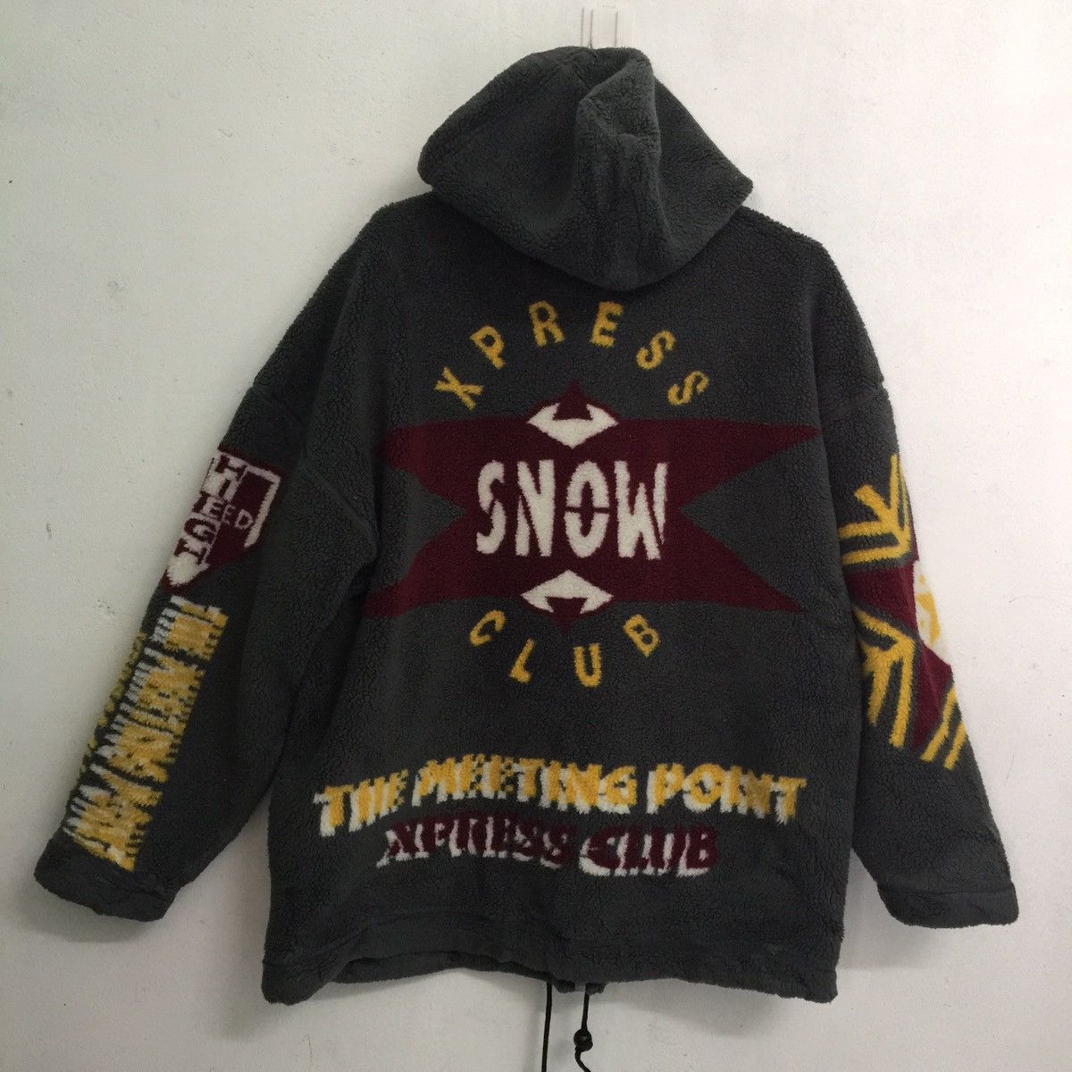 Jean claude killy Japanese brand fleece zip jacket hoodie