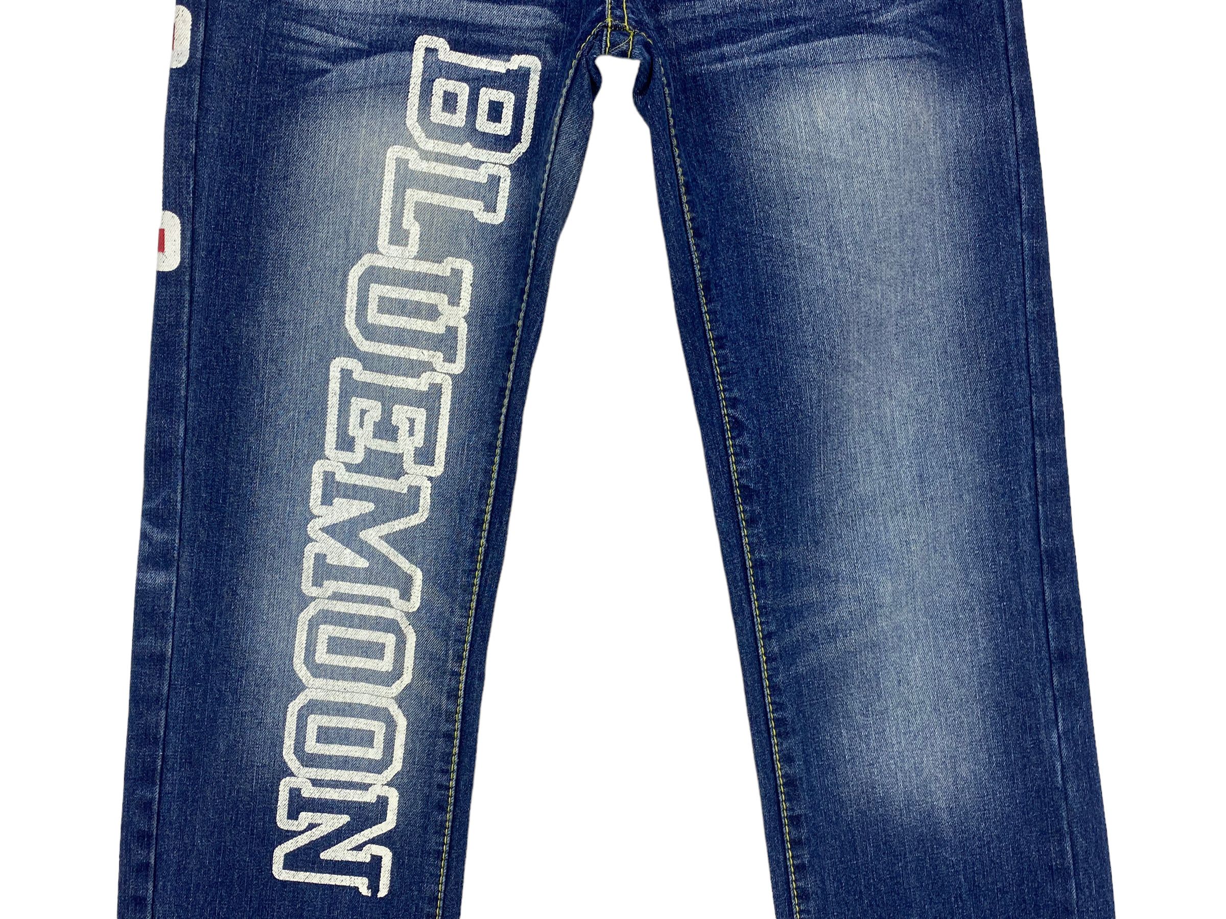Other Blue Moon Blue Japan Denim Jeans Japanese Spellout Jeans Size US 32 / EU 48 - 6 Thumbnail