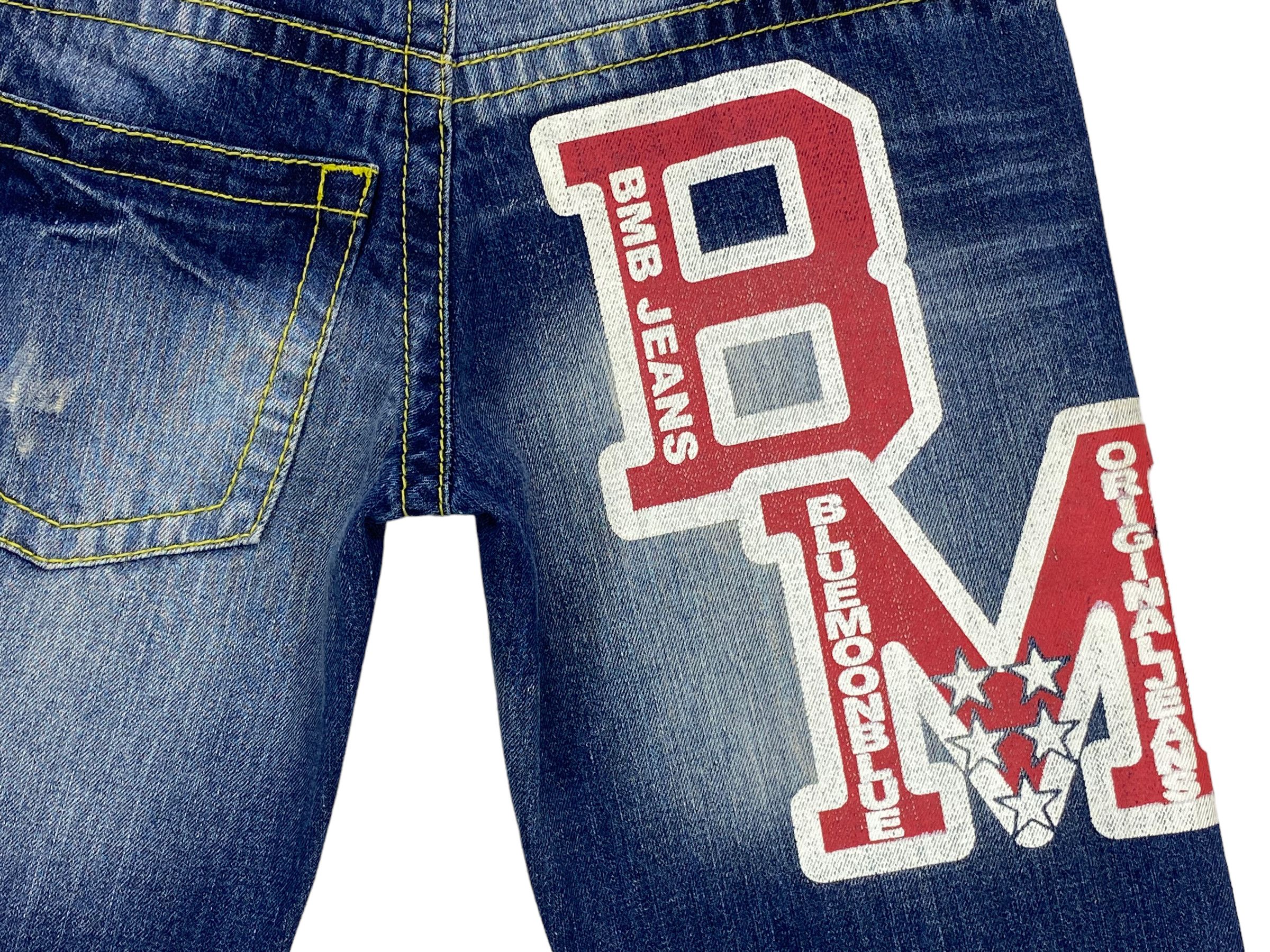Other Blue Moon Blue Japan Denim Jeans Japanese Spellout Jeans Size US 32 / EU 48 - 12 Thumbnail