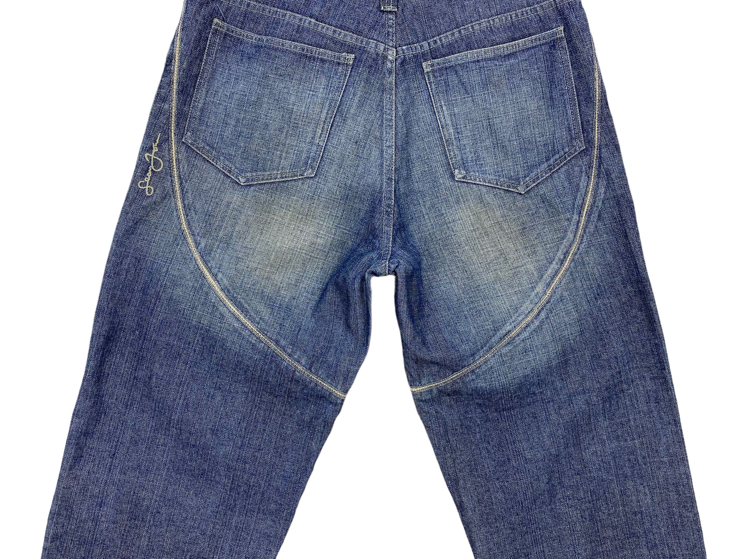 Sean John Sean John Hip Hop Skateboard Jeans Embroided Baggy Jeans Size US 33 - 8 Thumbnail