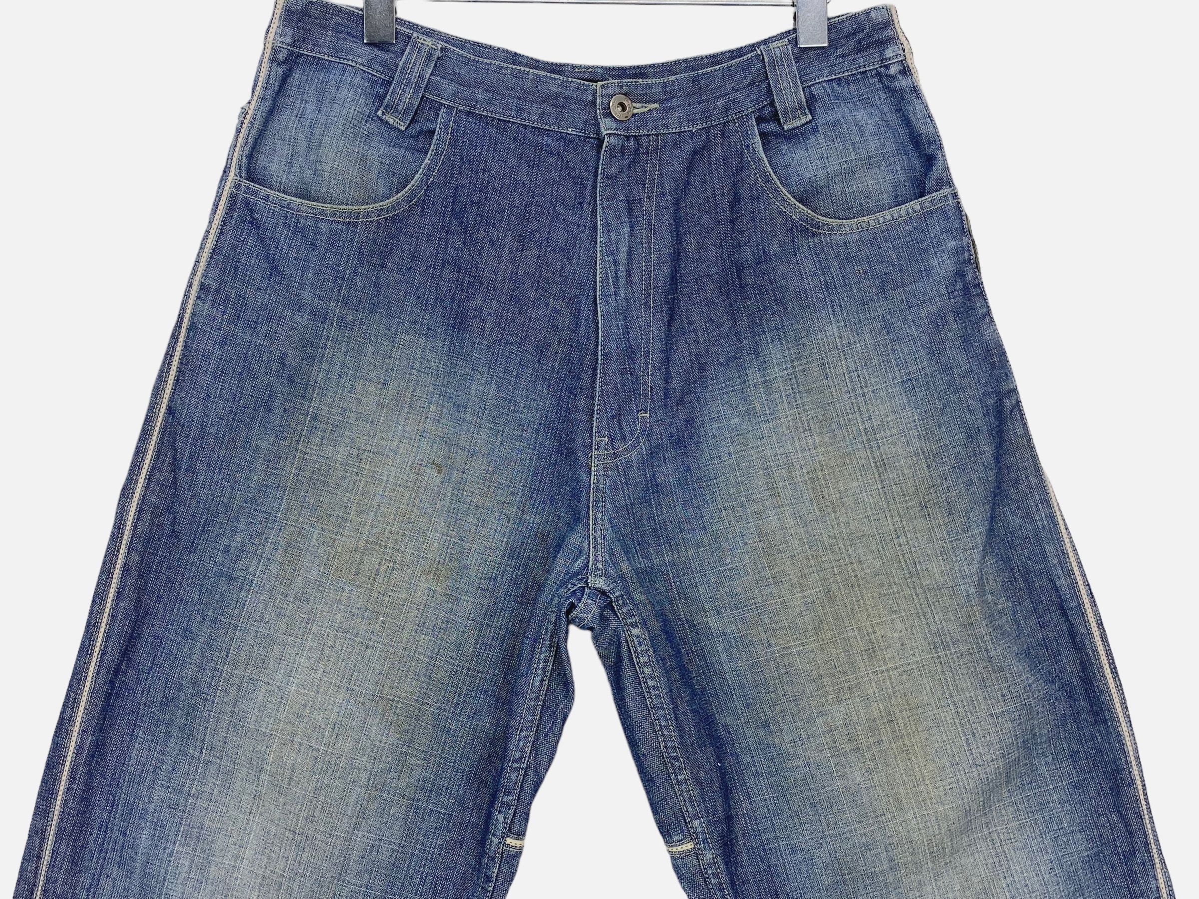 Sean John Sean John Hip Hop Skateboard Jeans Embroided Baggy Jeans Size US 33 - 3 Thumbnail
