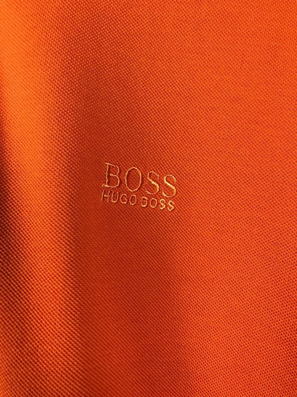 Hugo Boss Hugo Boss orange polo longsleeve Size US XL / EU 56 / 4 - 4 Thumbnail