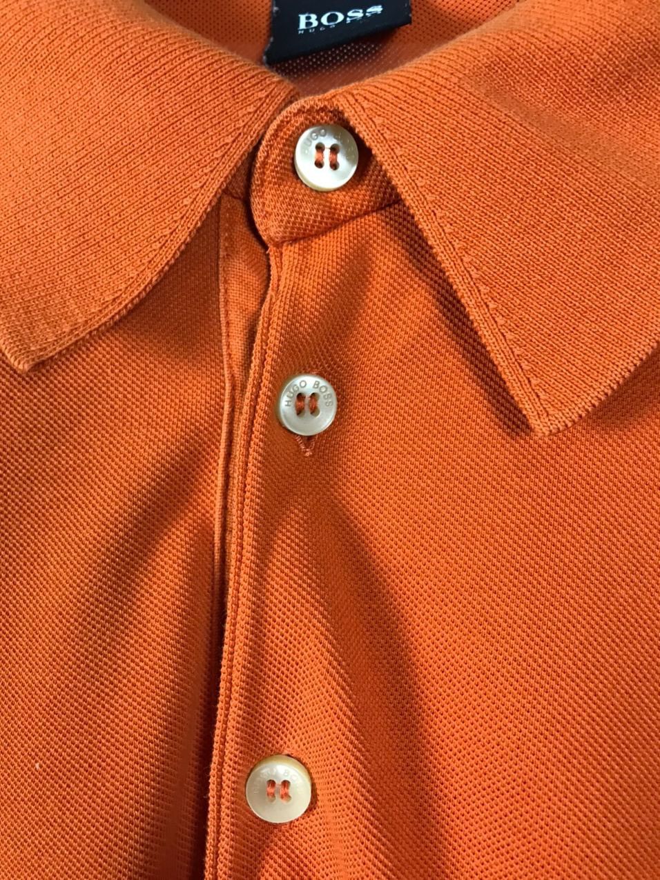 Hugo Boss Hugo Boss orange polo longsleeve Size US XL / EU 56 / 4 - 3 Thumbnail