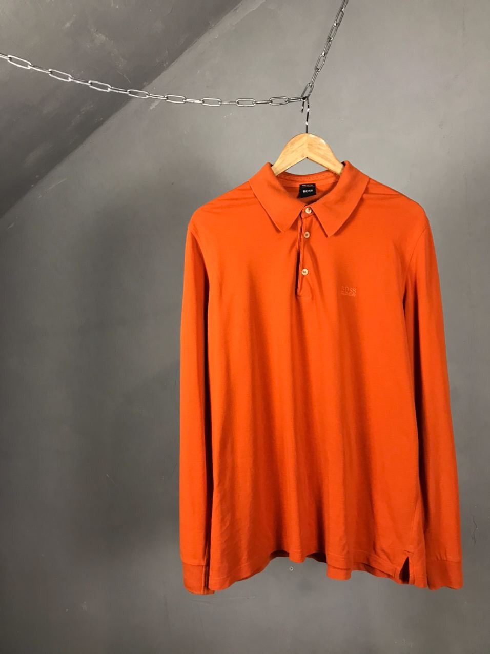 Hugo Boss Hugo Boss orange polo longsleeve Size US XL / EU 56 / 4 - 1 Thumbnail