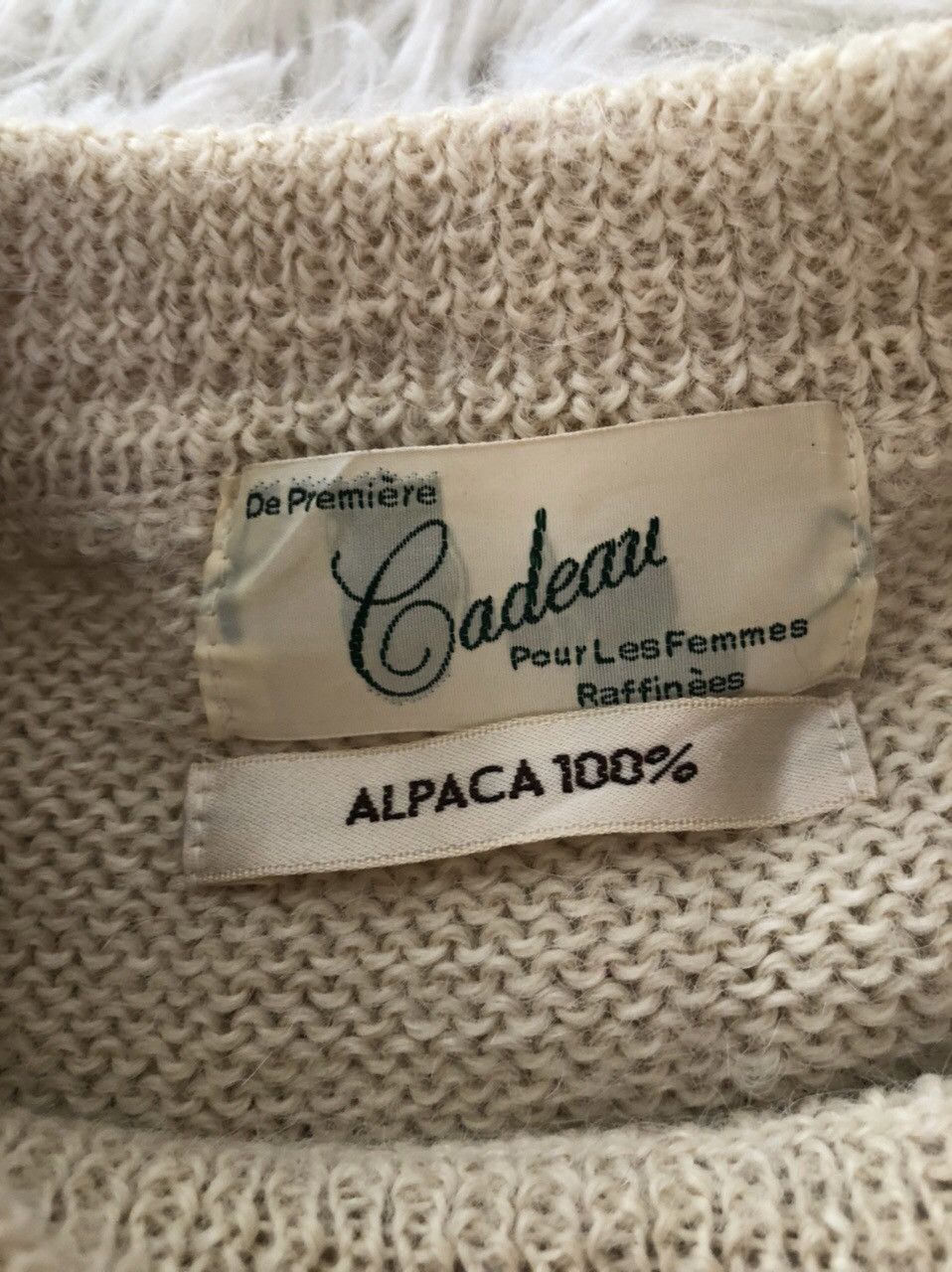 Japanese Brand Cadeau Alpaca 100% Size US M / EU 48-50 / 2 - 6 Thumbnail