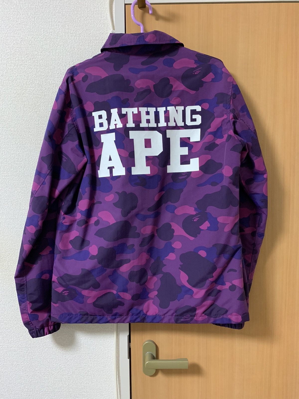 Purple bape windbreaker clearance