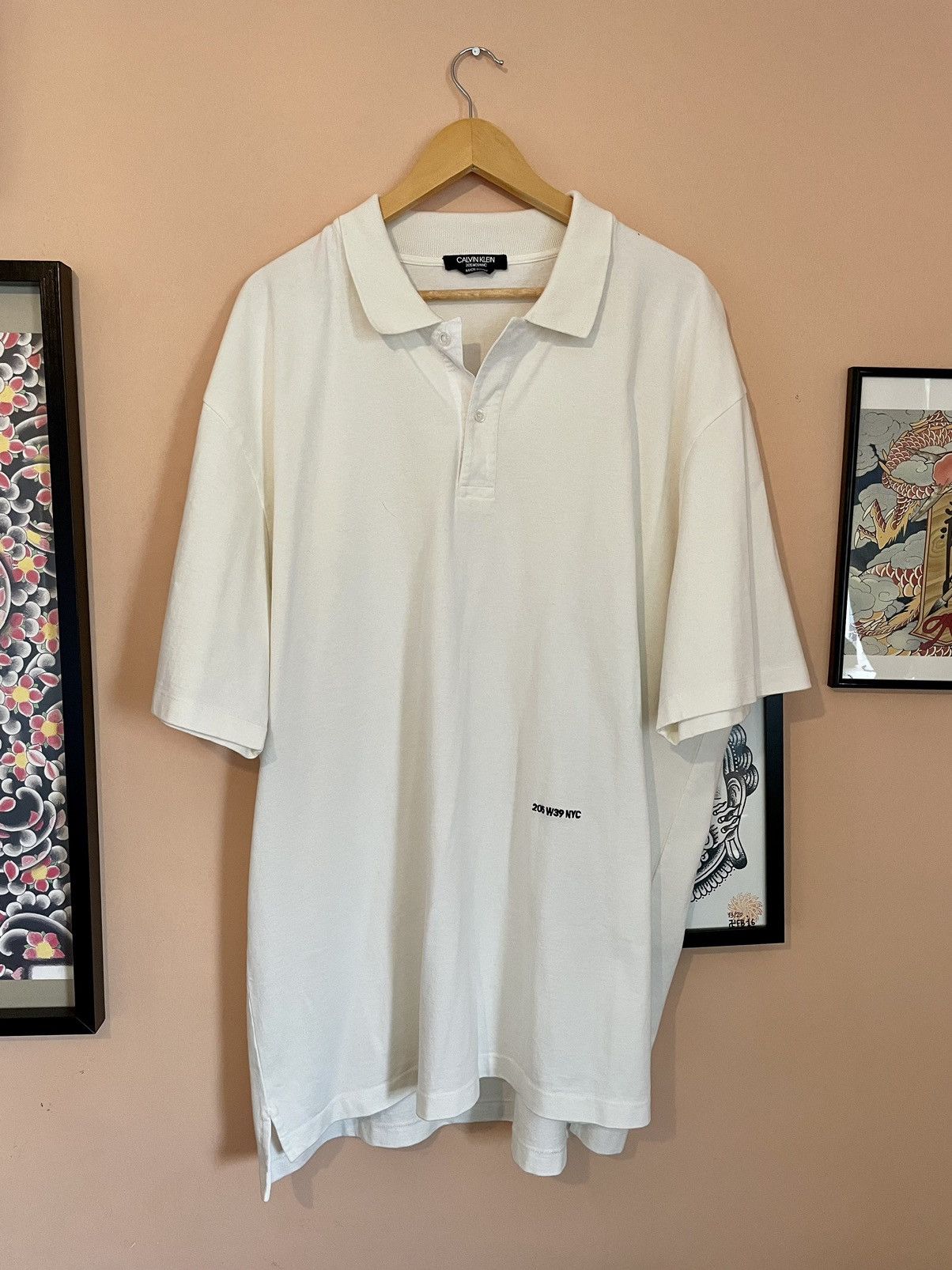 Calvin Klein 205W39NYC × Raf Simons Calvin Klein 205W39NYC by Raf Simons oversized polo shirt Size US XL / EU 56 / 4 - 2 Thumbnail