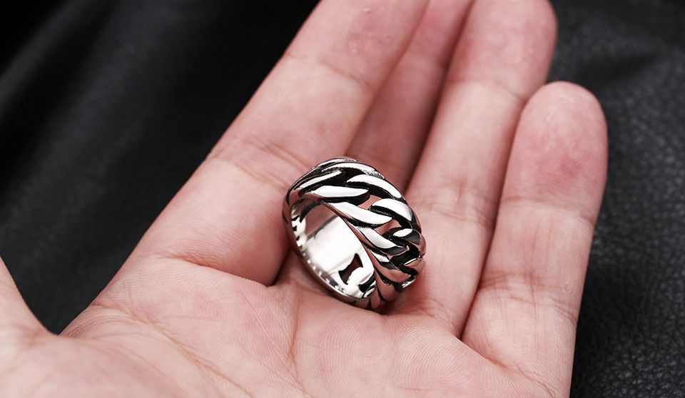 Handmade Gothic Chain Rings Size ONE SIZE - 3 Thumbnail
