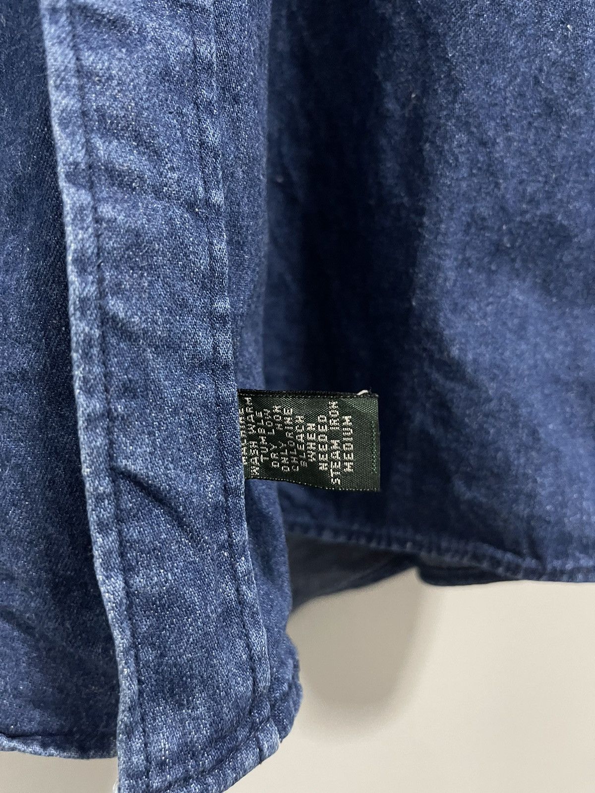 Ralph Lauren POLO COUNTRY RALPH LAUREN INDIGO DENIM BUTTON UP FLANNEL Size US M / EU 48-50 / 2 - 7 Thumbnail