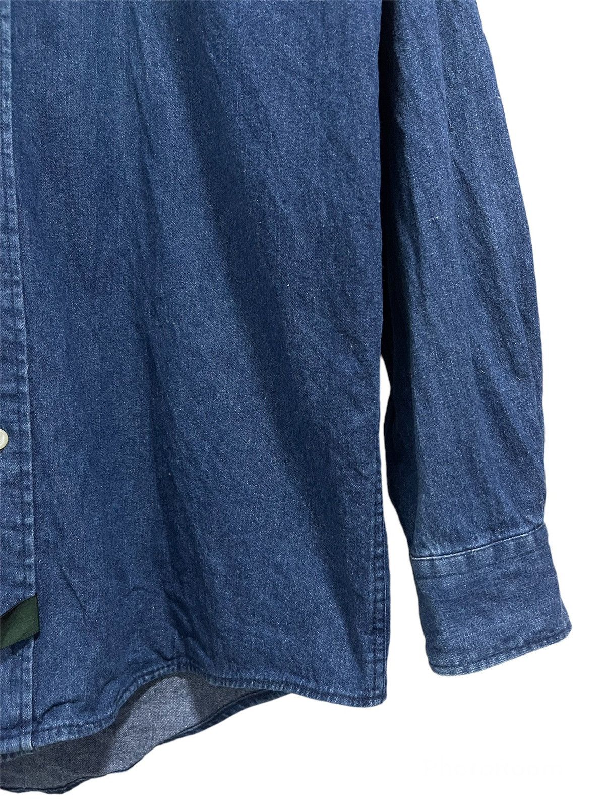 Ralph Lauren POLO COUNTRY RALPH LAUREN INDIGO DENIM BUTTON UP FLANNEL Size US M / EU 48-50 / 2 - 3 Thumbnail