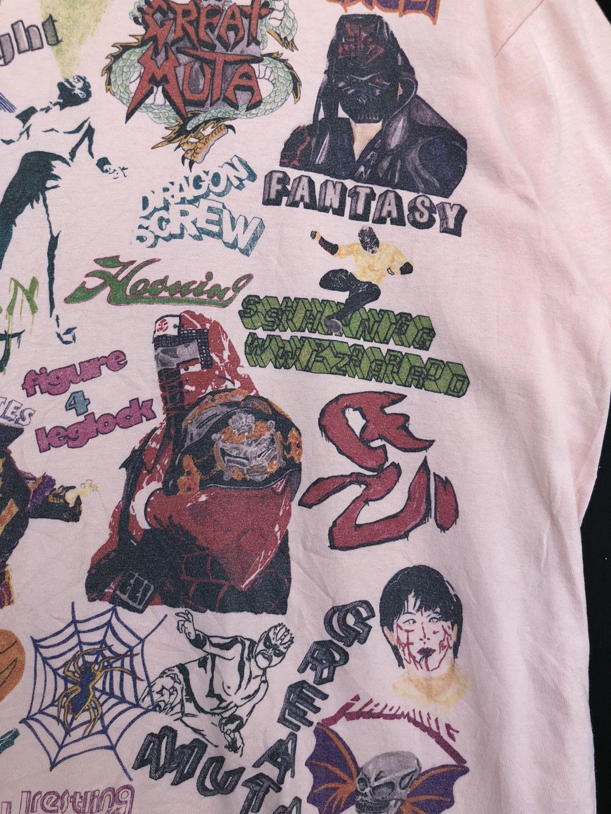 Band Tees × Japanese Brand × Vintage ❌NEED GONE❌Y2K Japan Pro Wrestling All OVP Mascot Logo Shirt Size US L / EU 52-54 / 3 - 6 Thumbnail