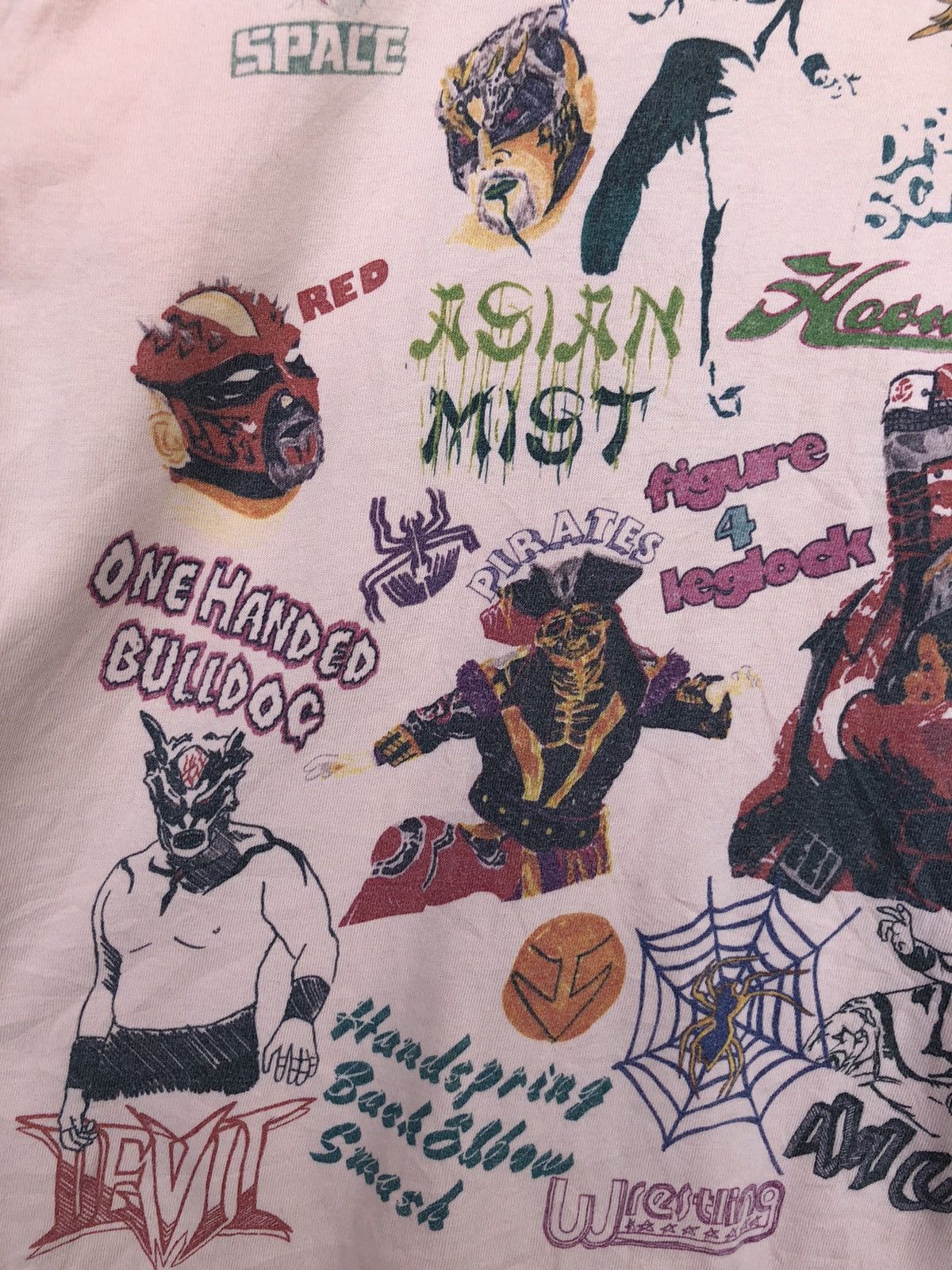 Band Tees × Japanese Brand × Vintage ❌NEED GONE❌Y2K Japan Pro Wrestling All OVP Mascot Logo Shirt Size US L / EU 52-54 / 3 - 5 Thumbnail