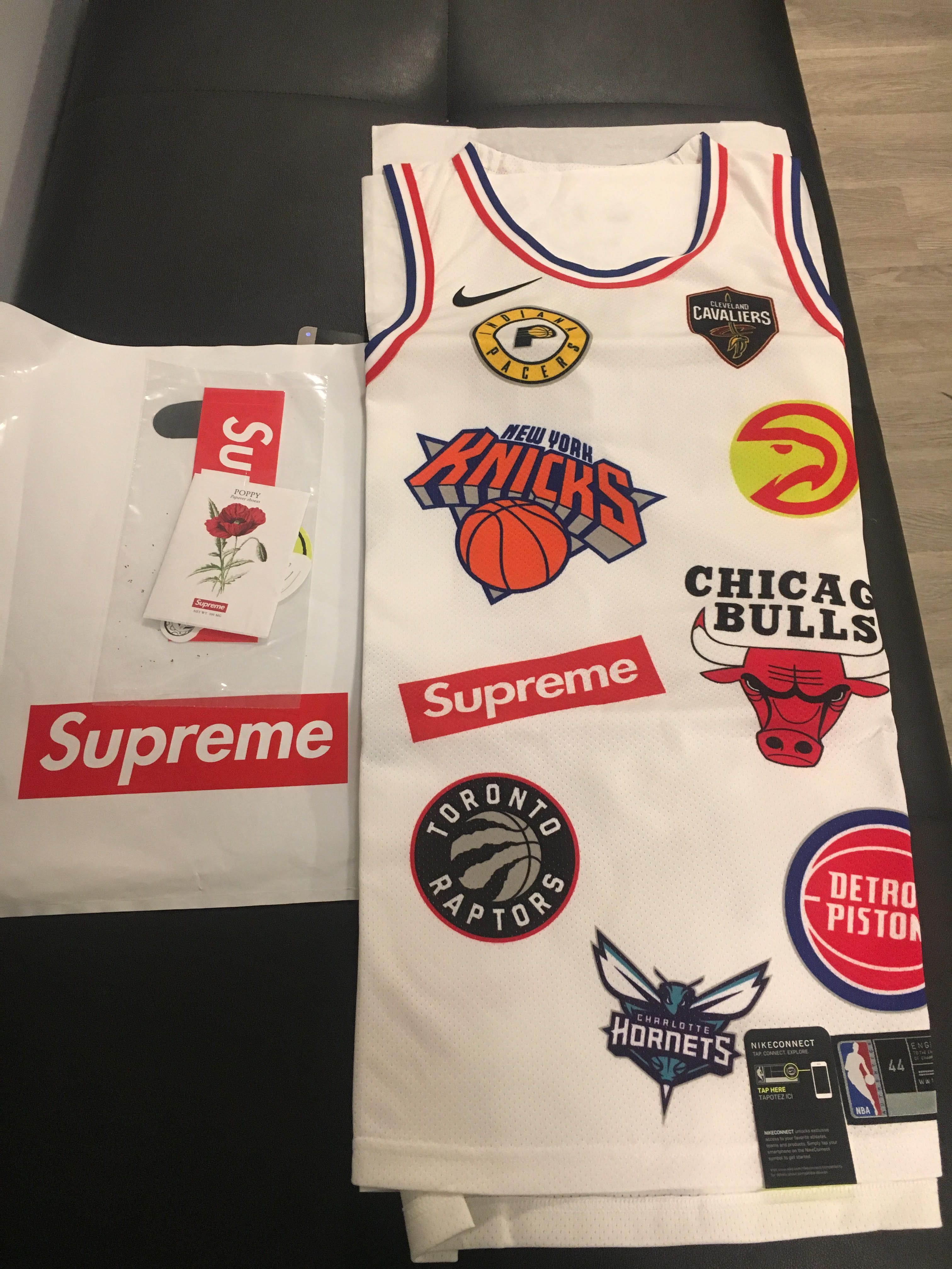 Supreme x Nike x NBA Teams Authentic Jersey 'White