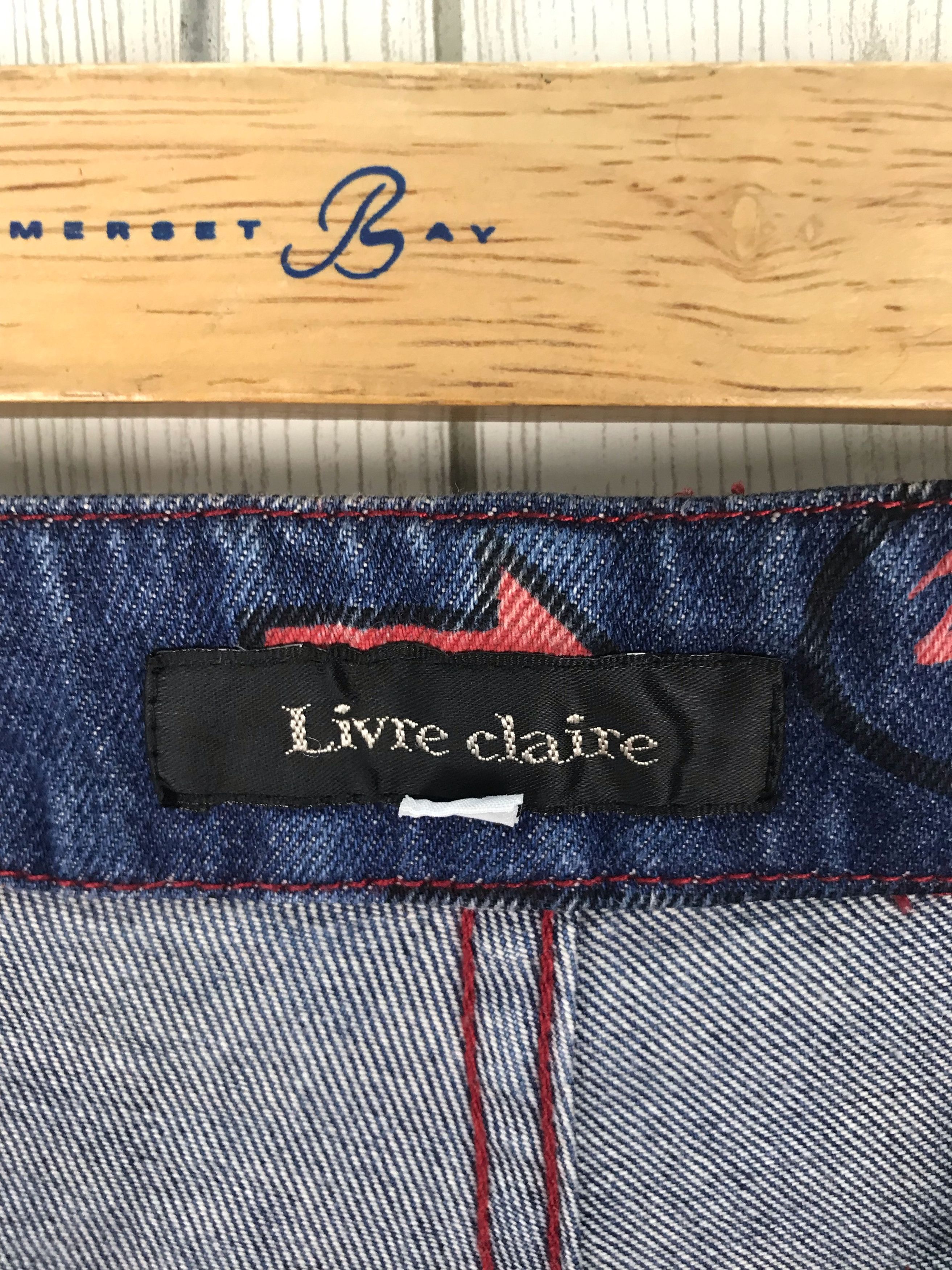 Hysteric Glamour × Undercover Flare Jean LIVRE CLAIRE All Over Print Boot Cut Denim Jeans Size US 28 / EU 44 - 12 Thumbnail