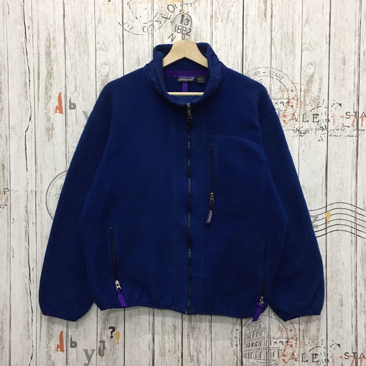 Patagonia × Vintage Rare Vintage Patagonia Full Zipper Fleece Size US L / EU 52-54 / 3 - 1 Thumbnail