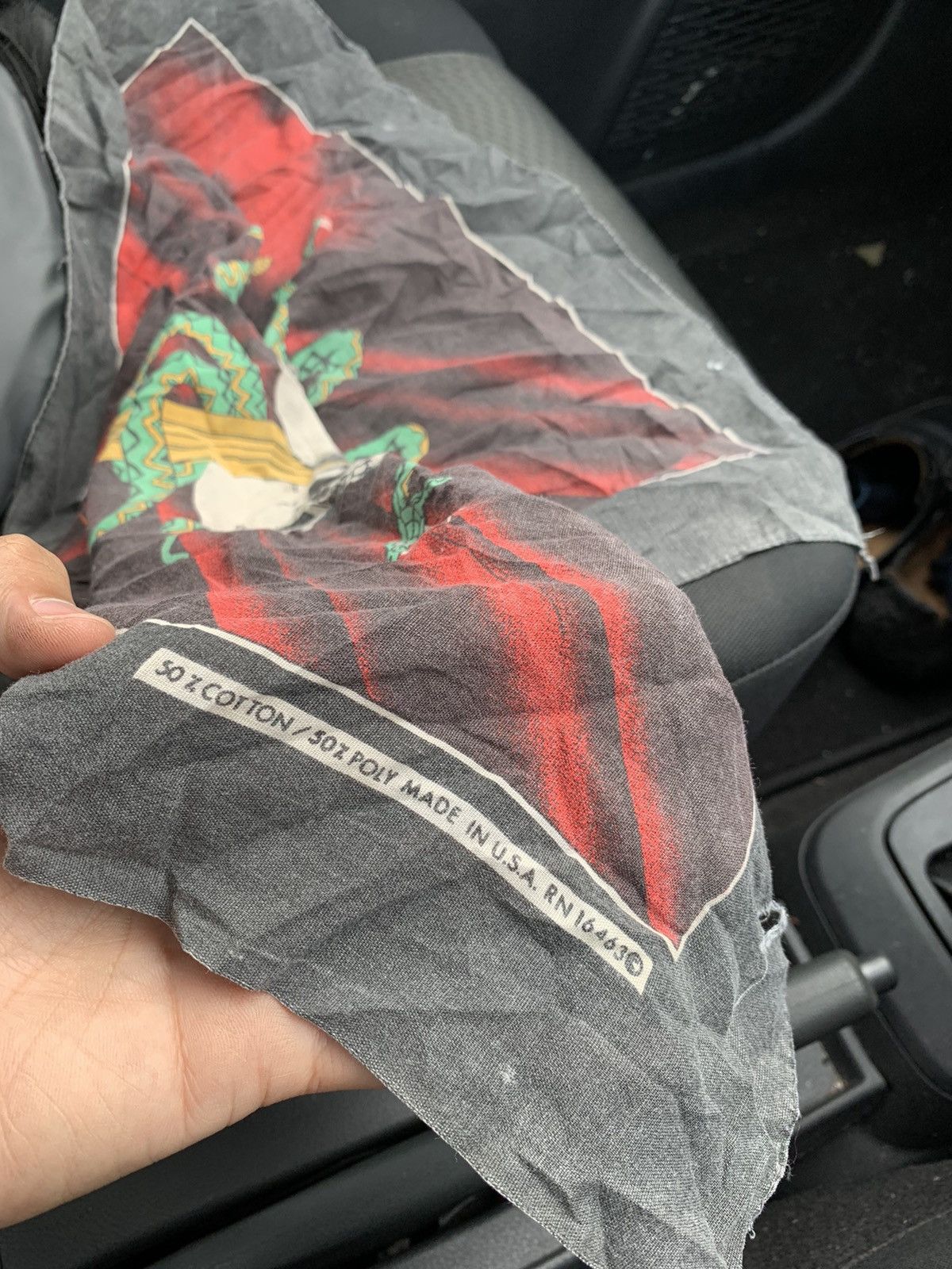 Grailed Vintage Rare Snake Skulls Bandana made in Usa Size ONE SIZE - 4 Thumbnail