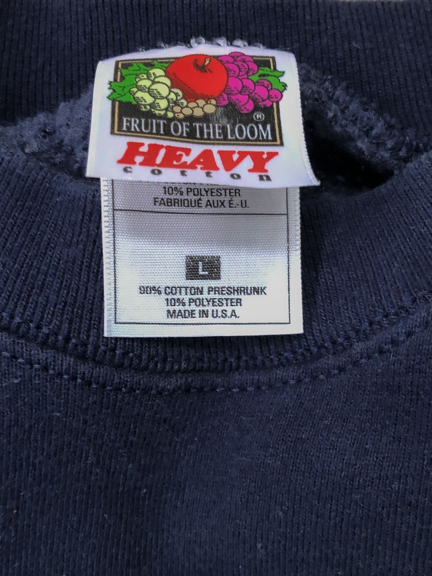 Vintage Vintage 90s Navy 'Bryan Adams' Made in USA Sweatshirt Size US L / EU 52-54 / 3 - 5 Thumbnail